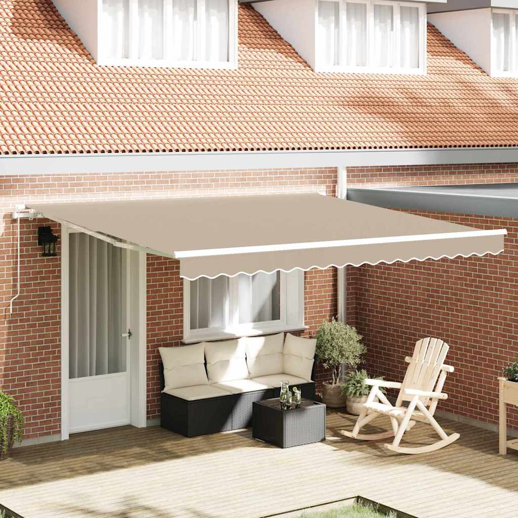 Tenda retrattile Beige 400 x 350 x 165 cm