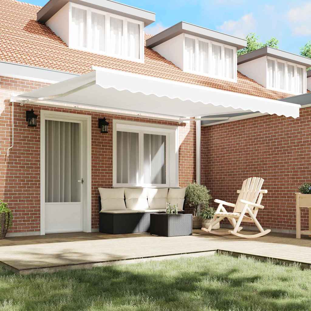 Tenda retrattile Bianco 400 x 350 x 165 cm