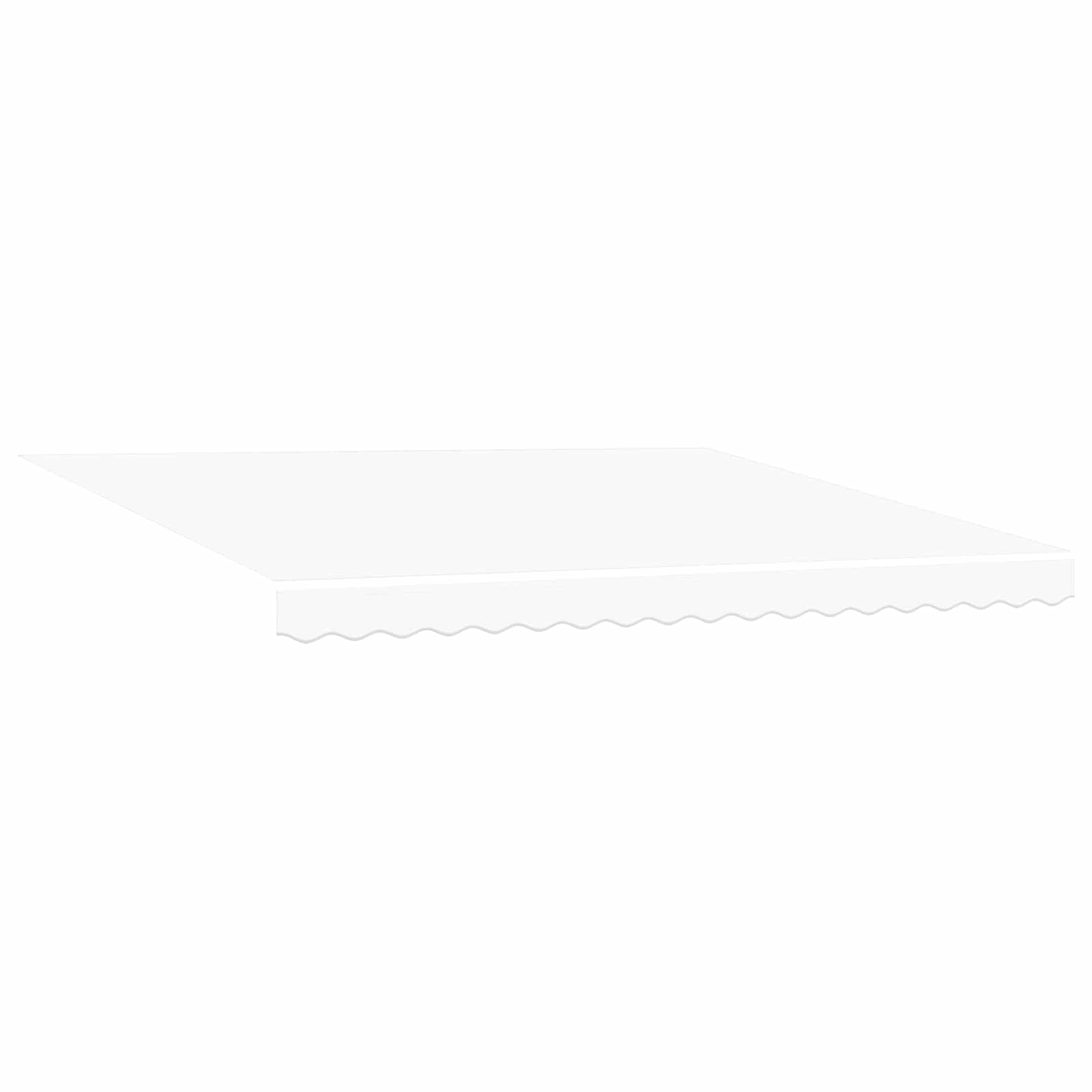 Tenda retrattile Bianco 400 × 350 cm Poliestere