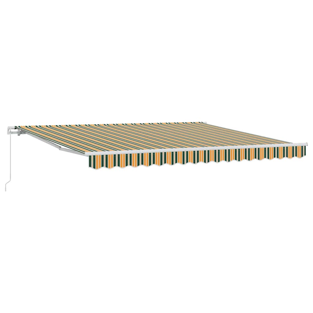 Tenda retrattile Verde 400 × 350 cm Poliestere e Alluminio