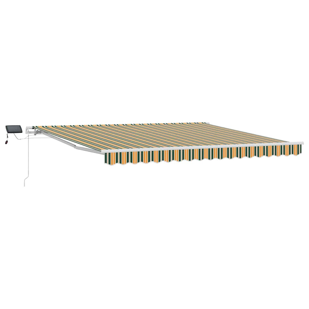 Tenda retrattile con LED solari