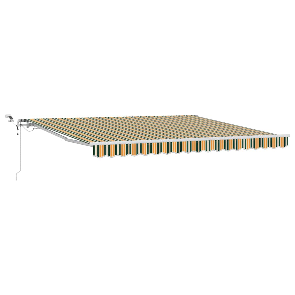 Tenda retrattile Verde e Giallo 400 × 350 cm Poliestere