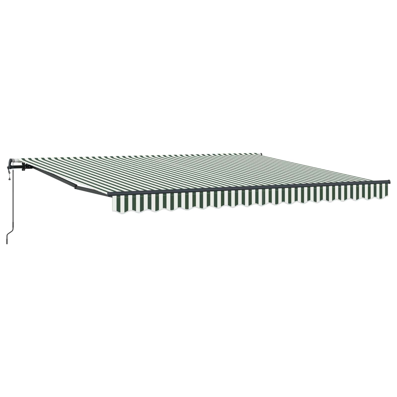 Tenda retrattile Verde e Bianco 400 × 350 cm