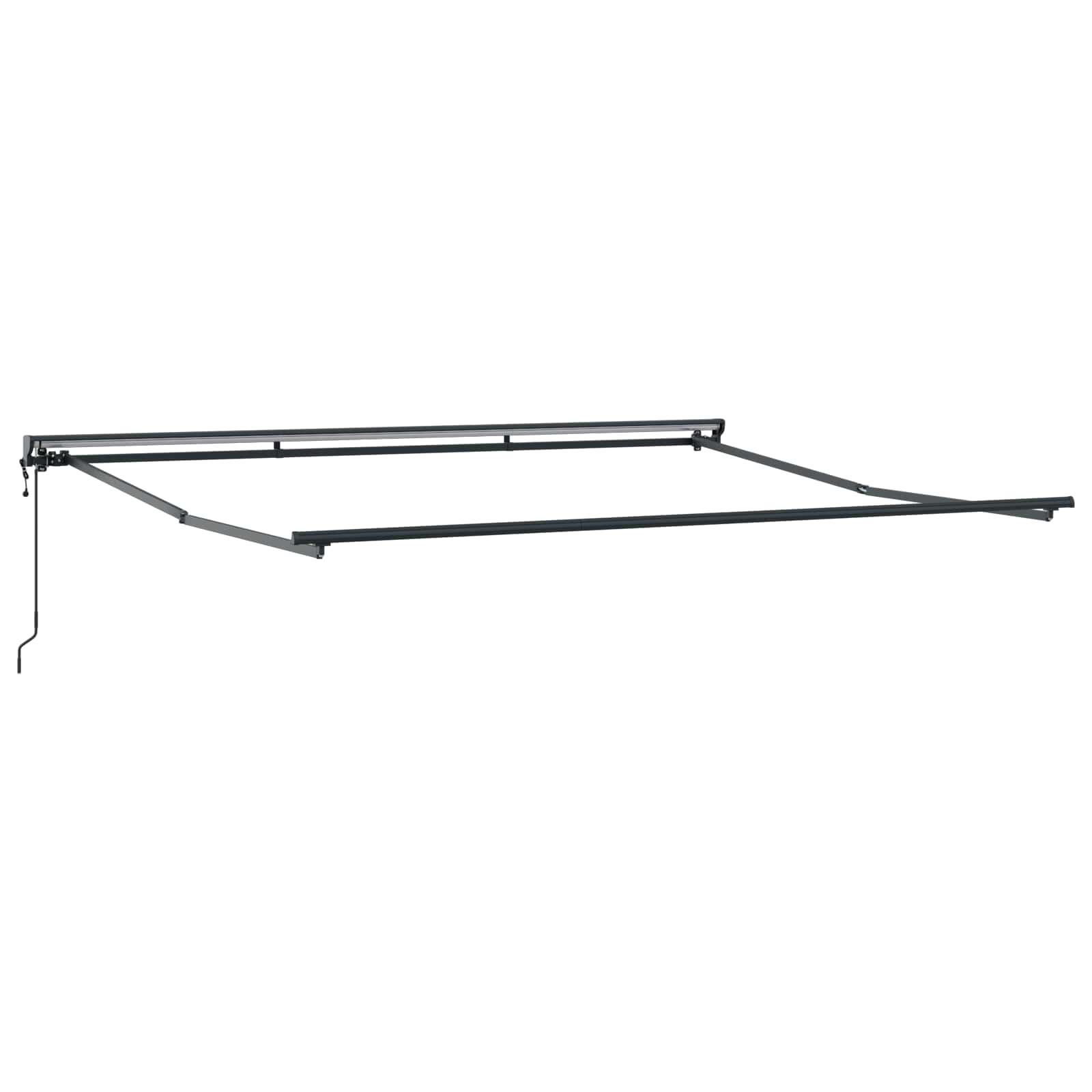 Tenda retrattile Verde e Bianco 400 × 350 cm Poliestere
