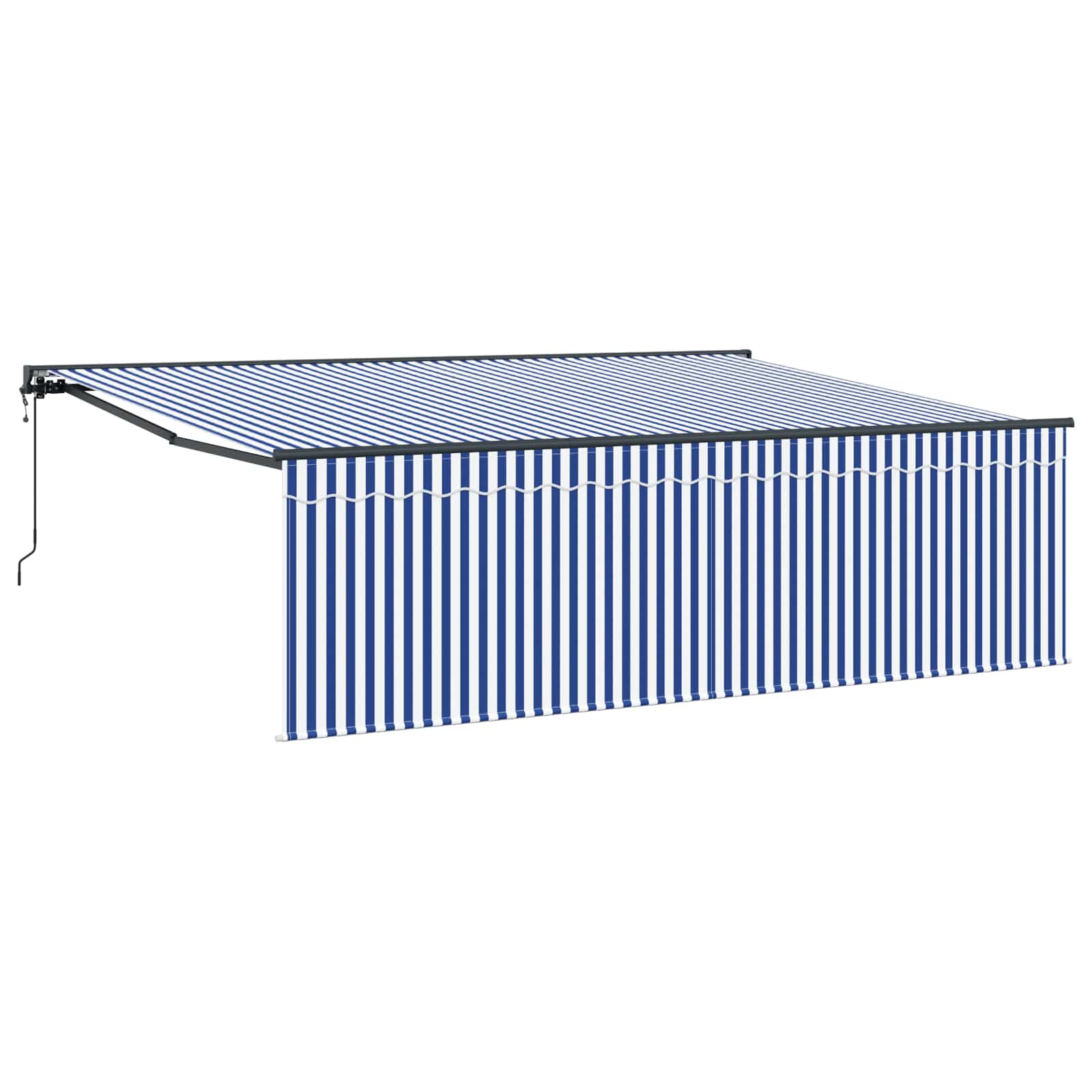 Tenda retrattile Blu e Bianco 400 × 300 cm