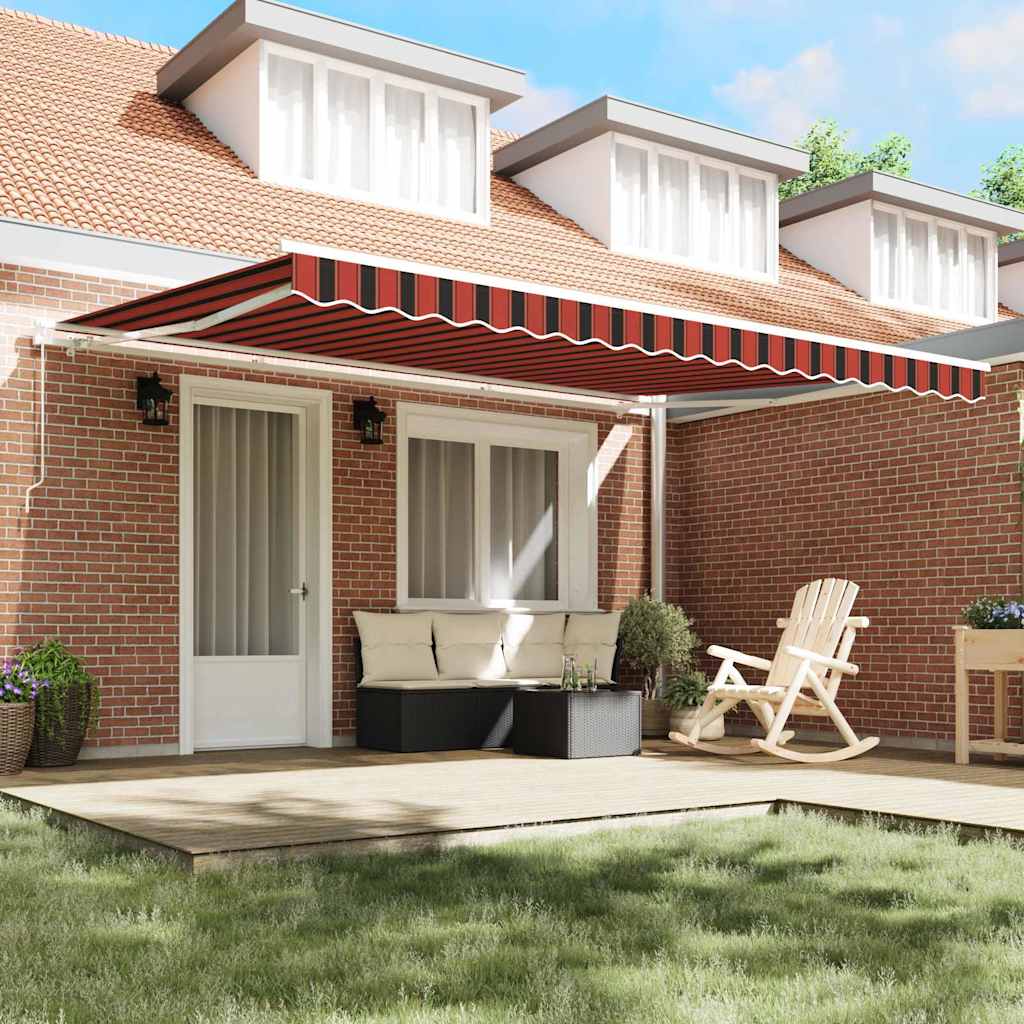 Tenda retrattile Arancione e Marrone 450 x 300 x 165 cm