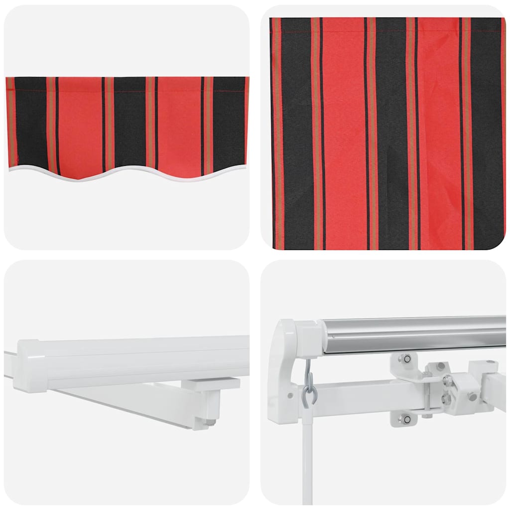Tenda retrattile arancione e marrone 450 × 300 cm