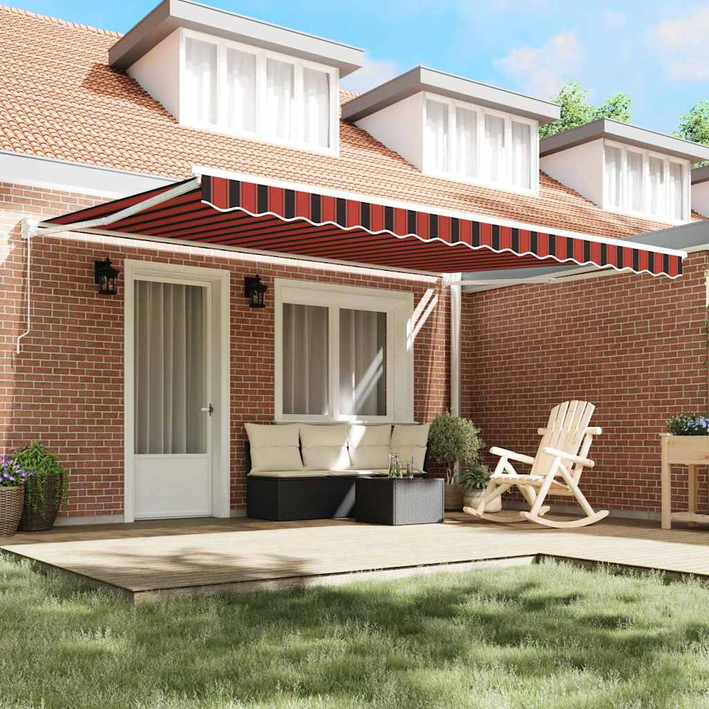 Tenda retrattile Arancione e Marrone 450 x 300 x 165 cm