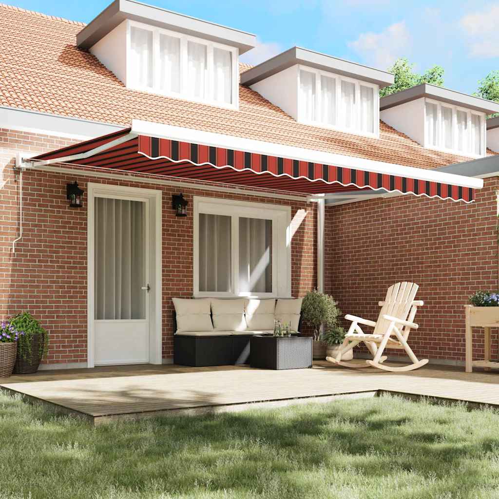 Tenda retrattile Arancione e Marrone 450 x 300 x 165 cm