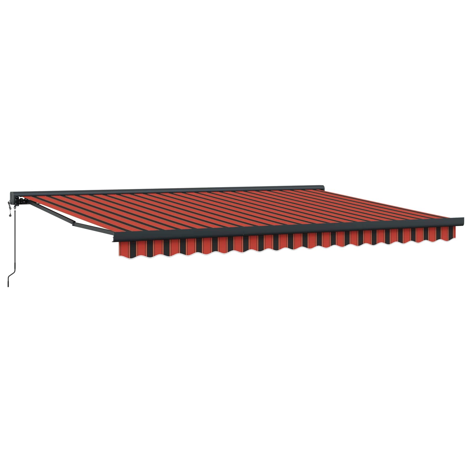 Tenda retrattile Arancione e Marrone 450 x 300 x 165 cm