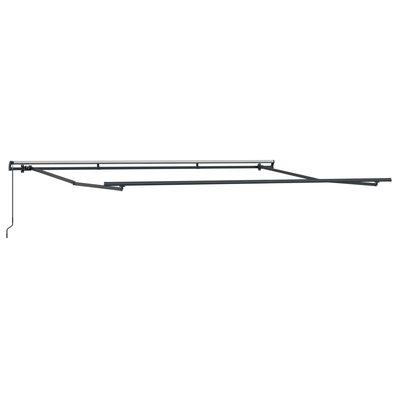 Tenda retrattile Rosso e Bianco 450 × 300 cm