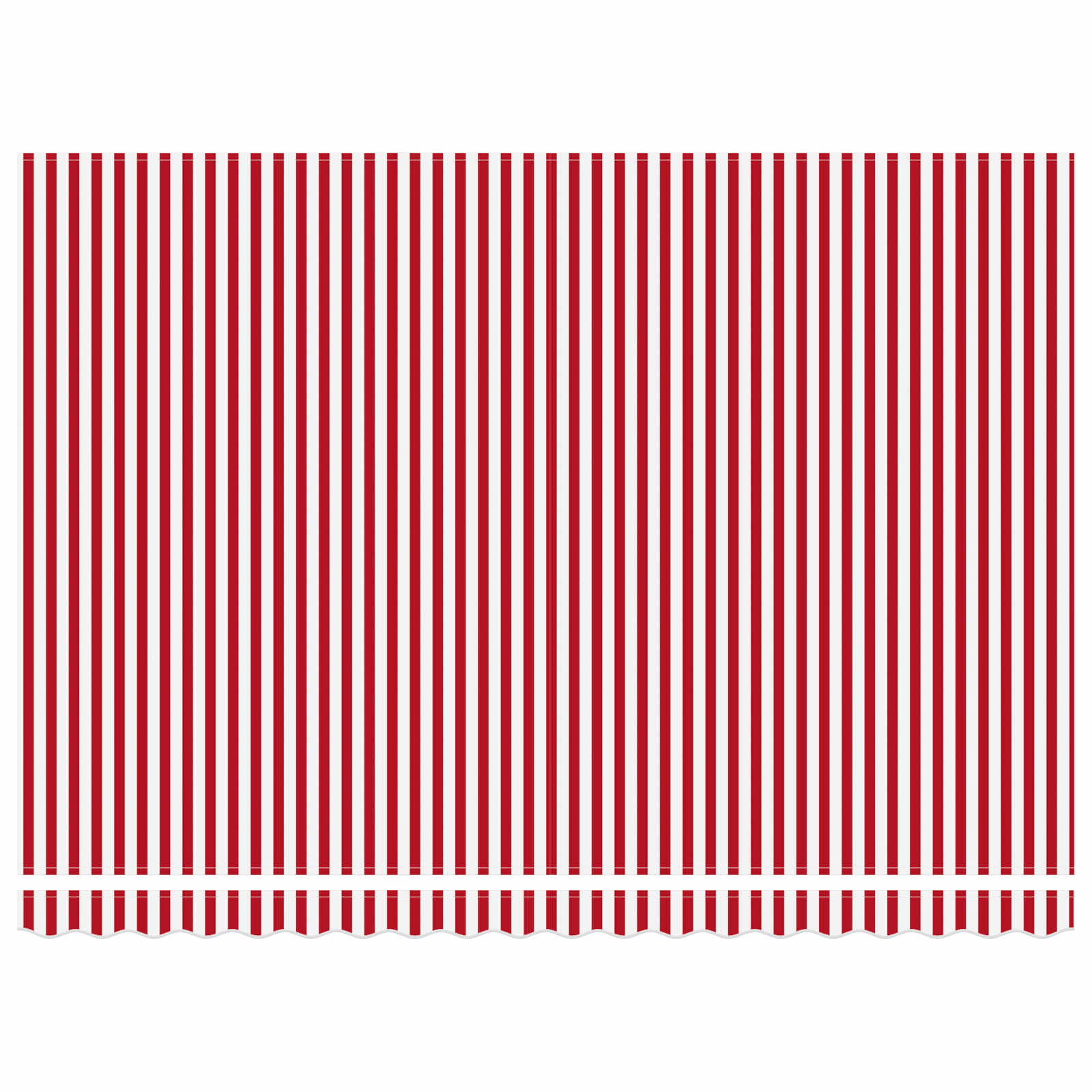 Tenda retrattile Rosso e Bianco 450 × 300 cm