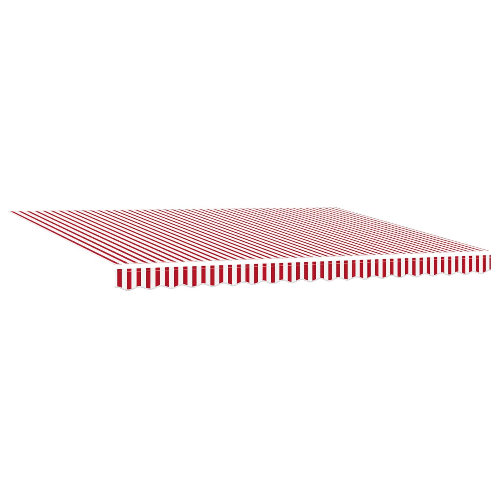 Tenda retrattile Rosso e Bianco 450 × 300 cm