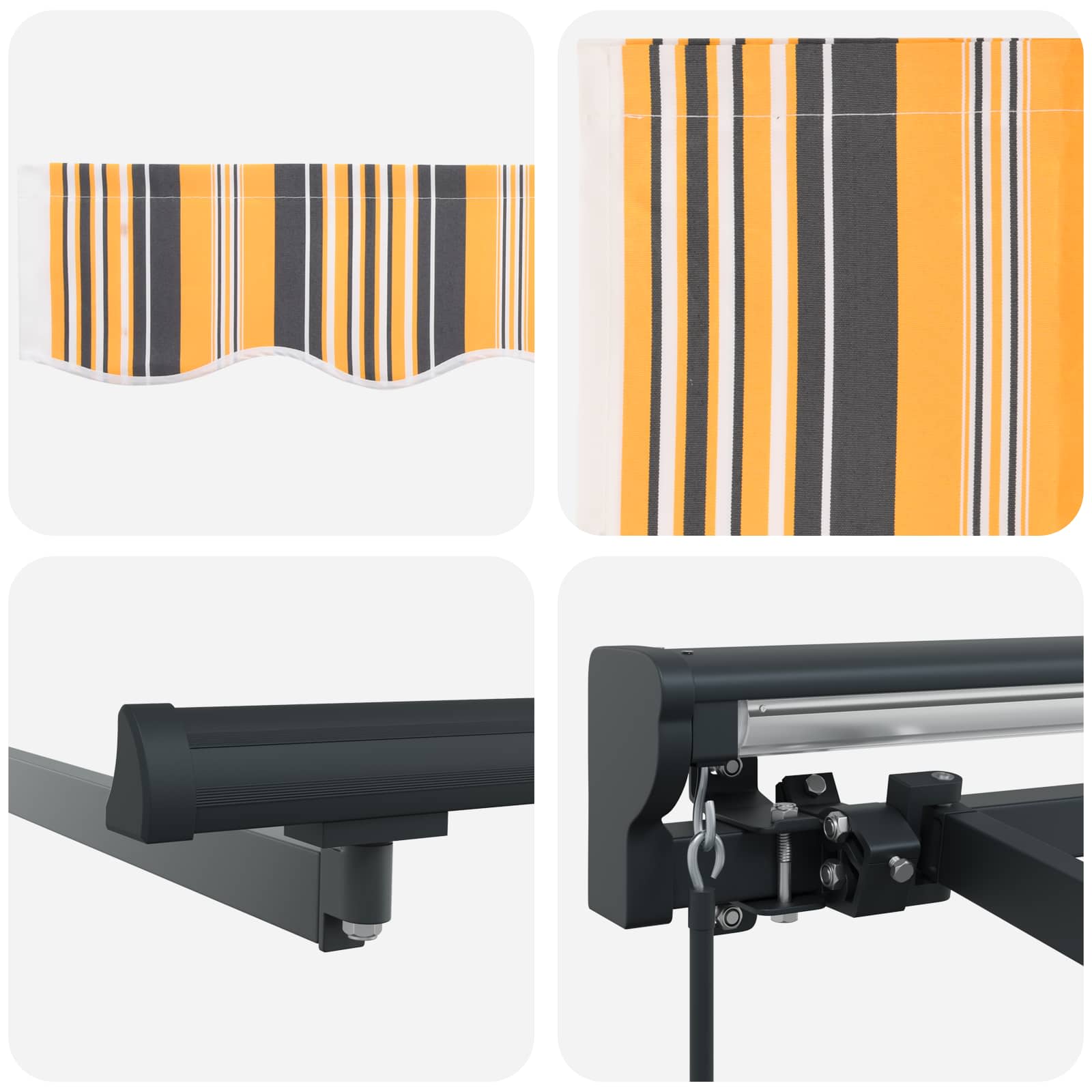 Struttura della tenda Giallo e Grigio 450 × 300 cm