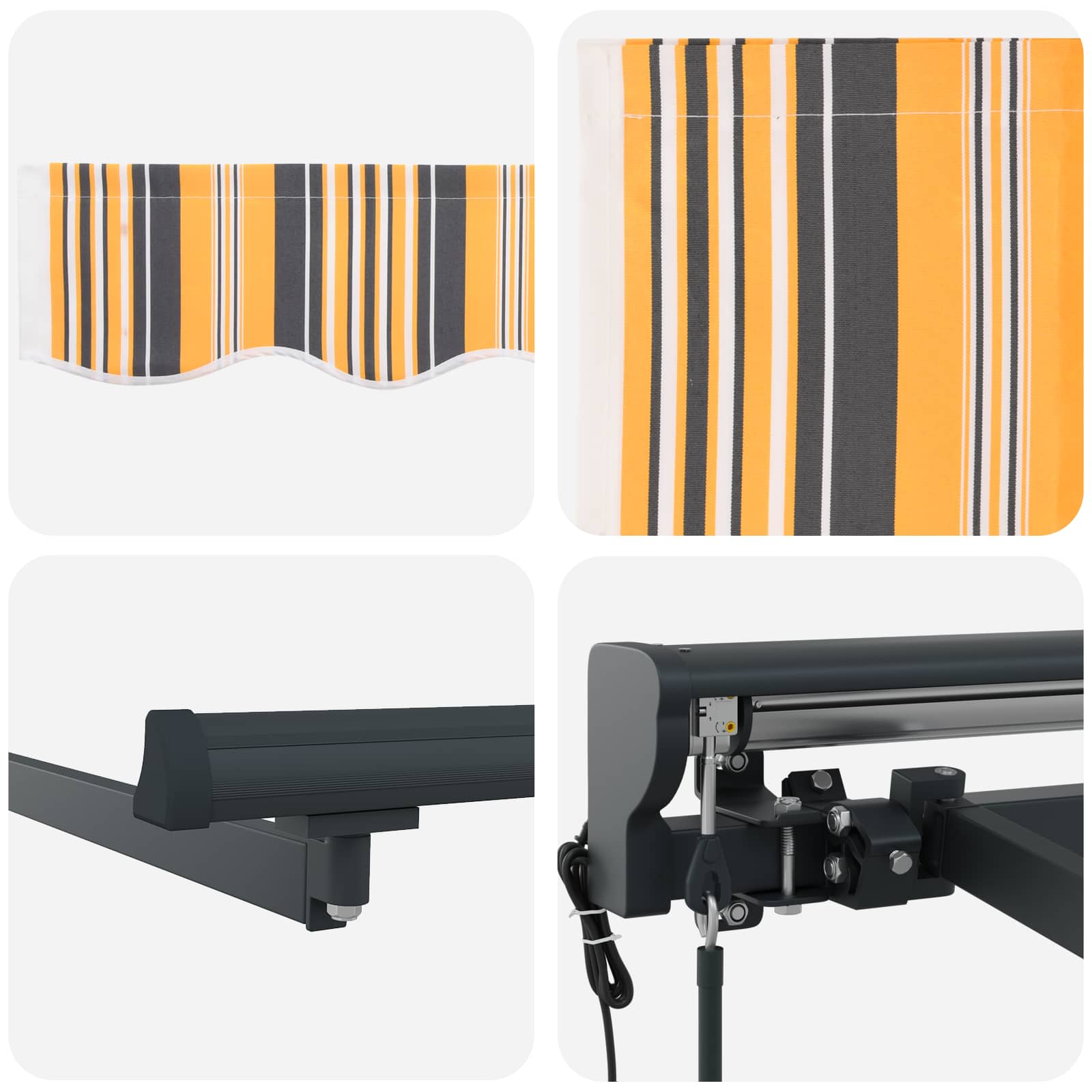 Struttura della tenda Giallo e Grigio 450 × 300 cm