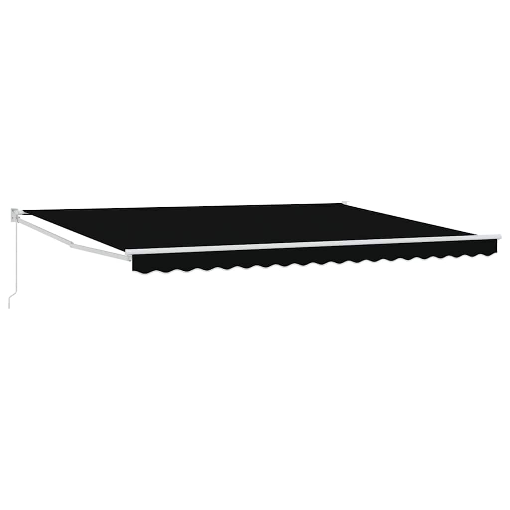 Tenda retrattile Nero 450 × 300 cm 100% Poliestere e Alluminio