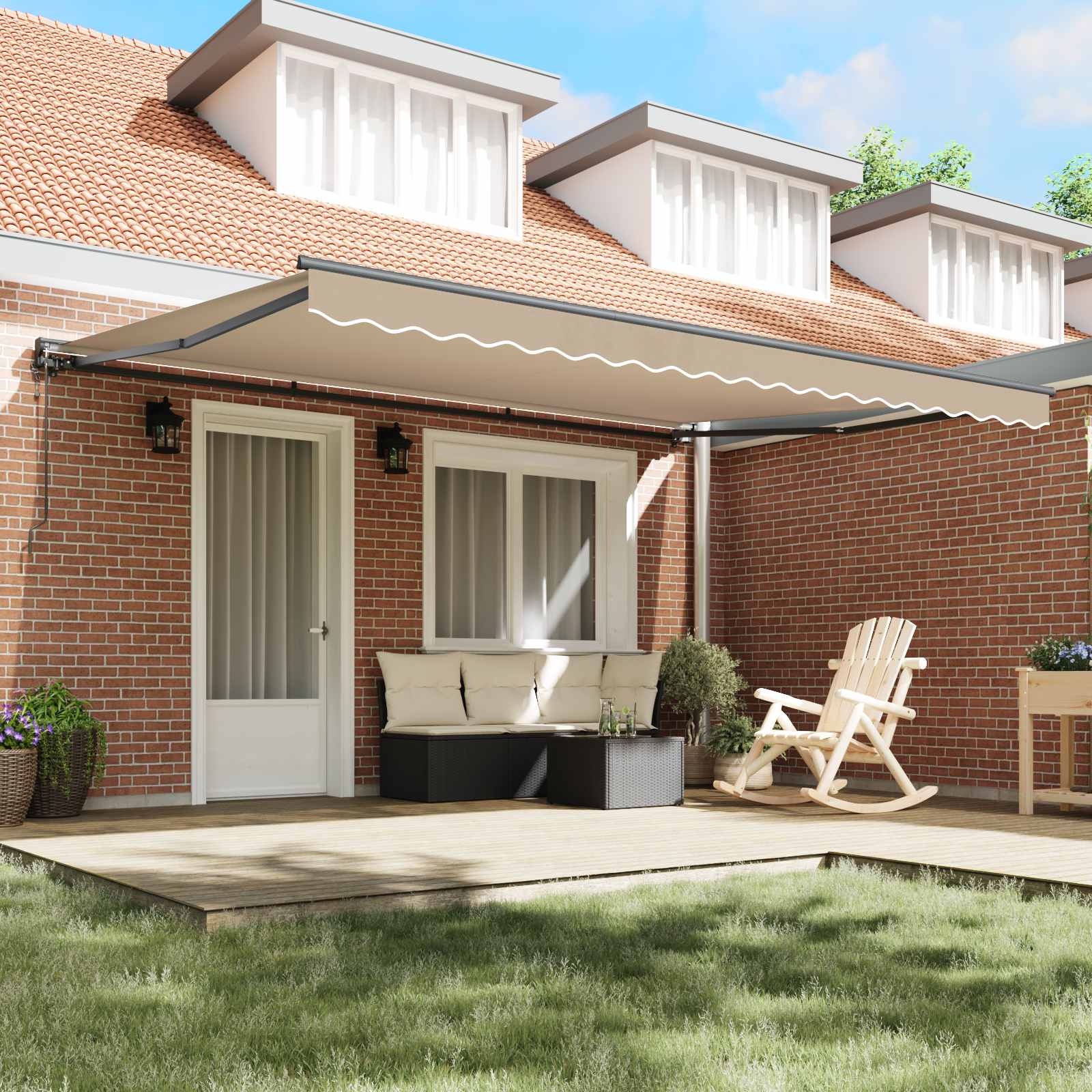 Struttura della tenda Beige 450 × 300 cm