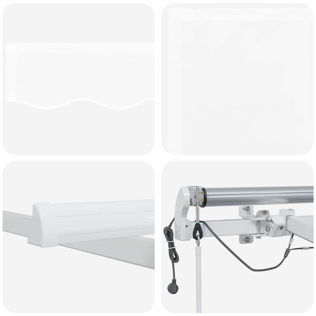 Tenda retrattile Bianco 450 × 300 cm Poliestere