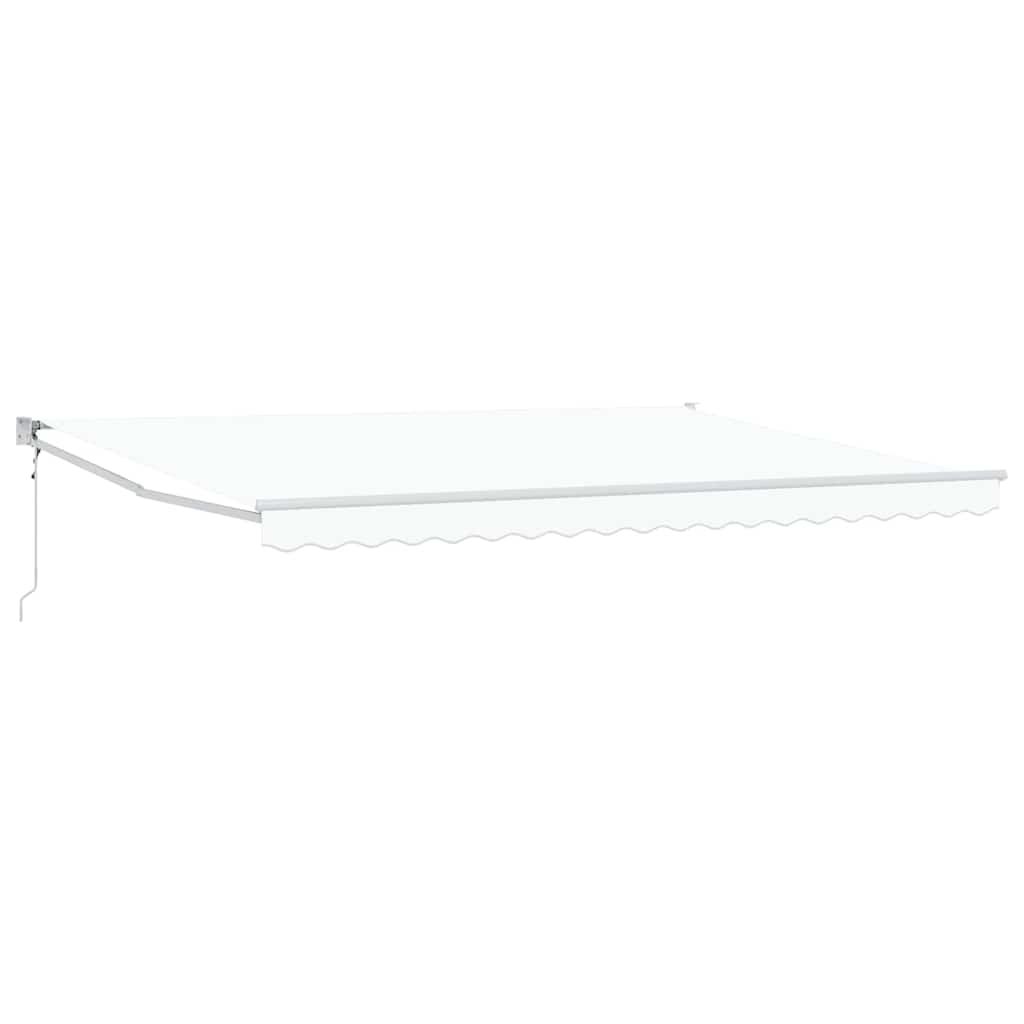 Tenda retrattile Bianco 450 x 300 x 165 cm Poliestere e Metallo
