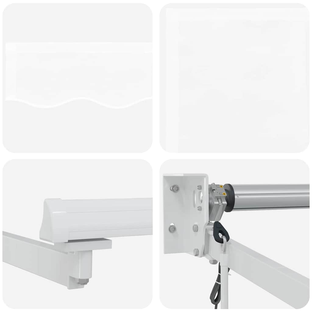 Tenda retrattile Bianco 450 x 300 x 165 cm Poliestere e Metallo