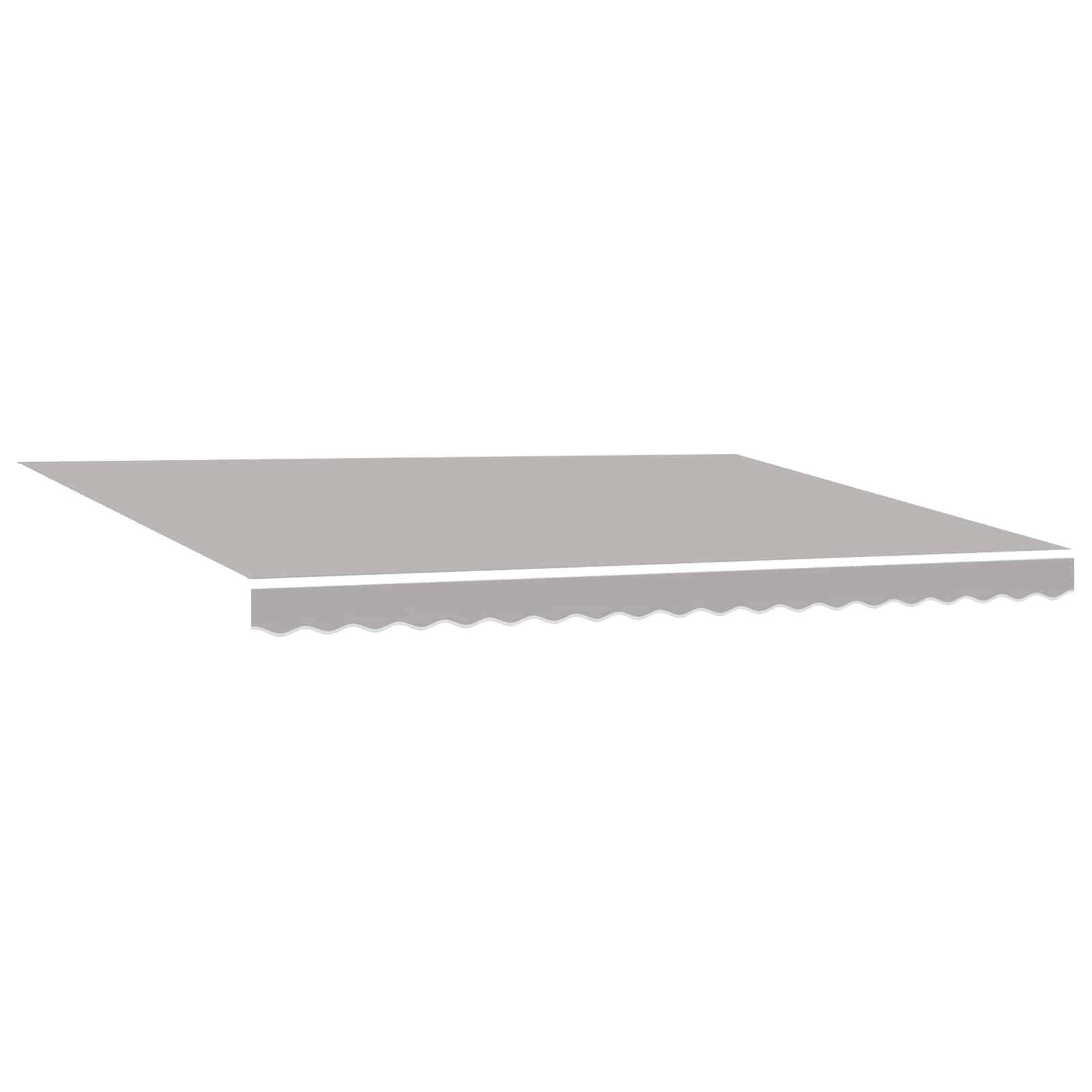 Tenda retrattile Grigio Chiaro 450 × 300 cm Poliestere