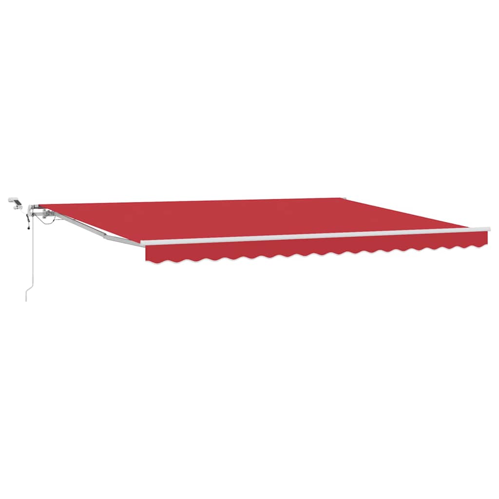 Tenda retrattile Rosso 450 × 300 cm Poliestere