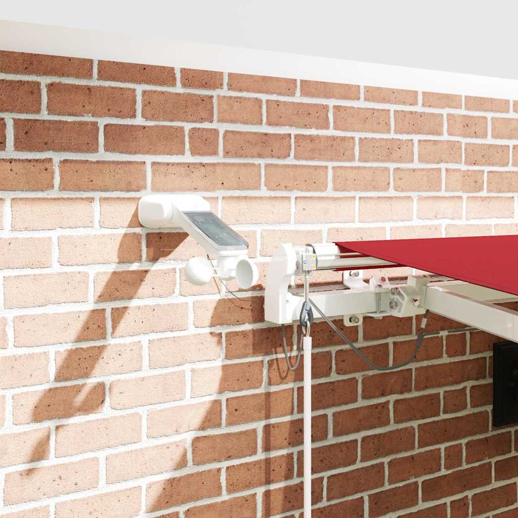 Tenda retrattile Rosso 450 × 300 cm Poliestere