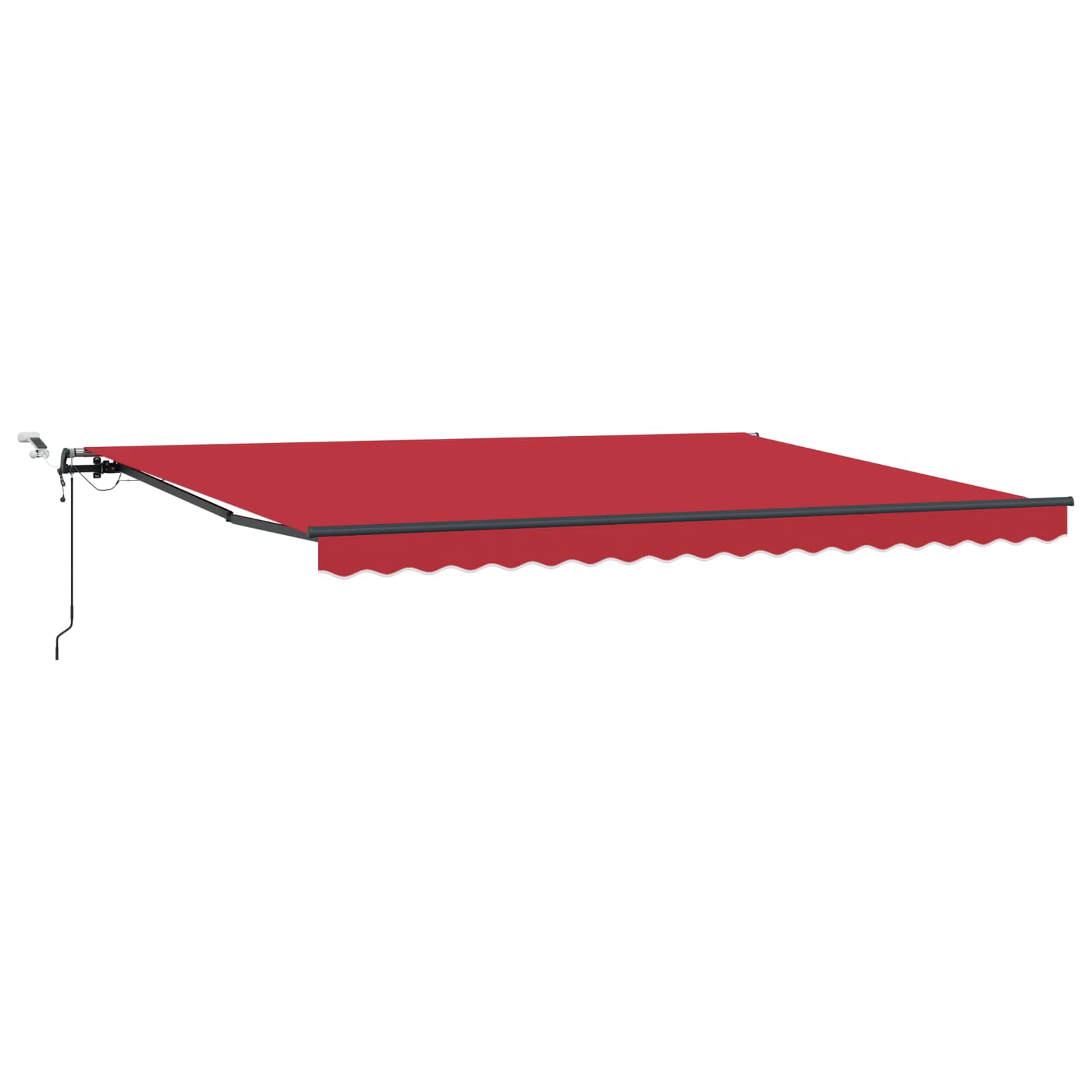 Tenda retrattile Rosso 450 × 300 cm Poliestere