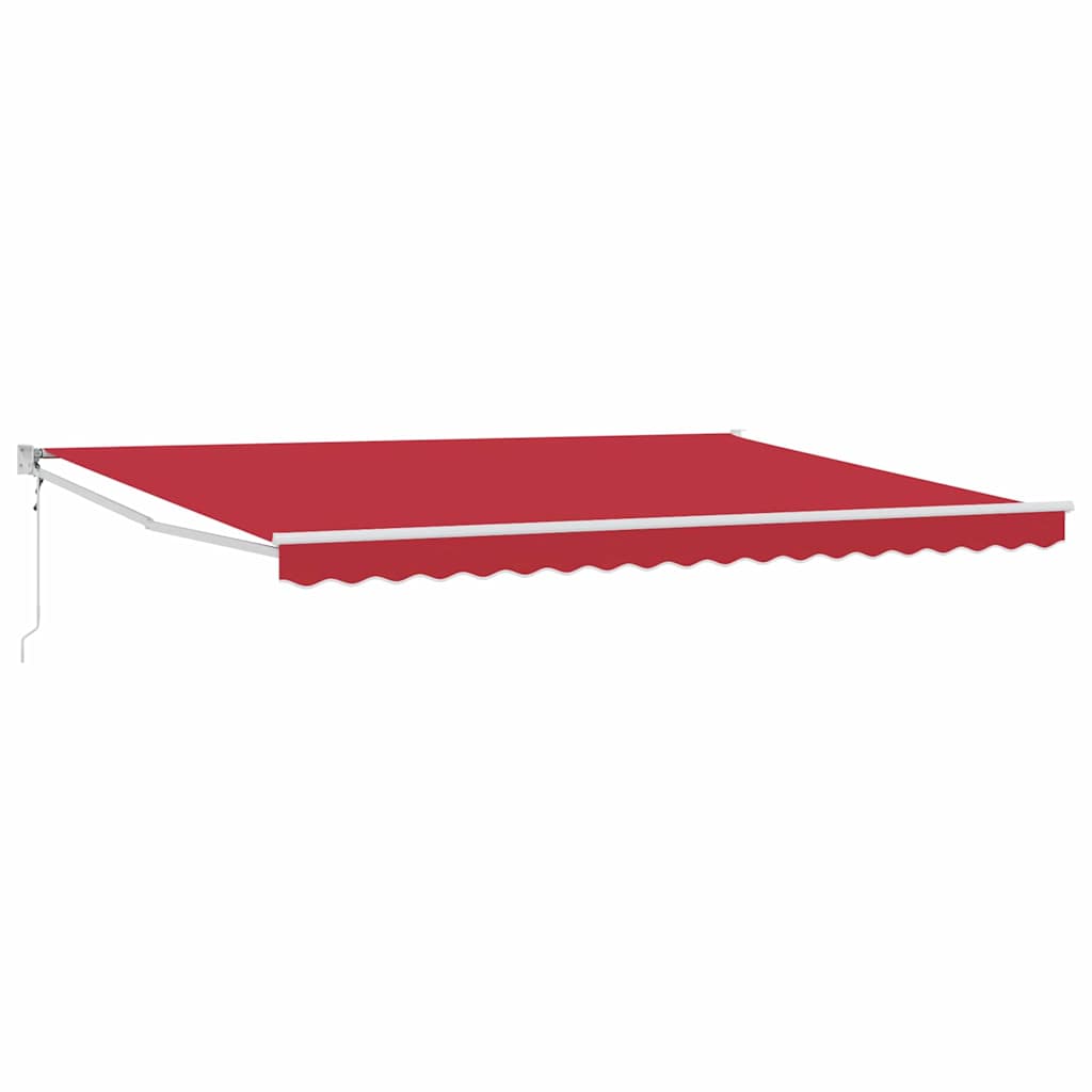 Tenda retrattile Rosso 450 x 300 x 165 cm Poliestere e Metallo