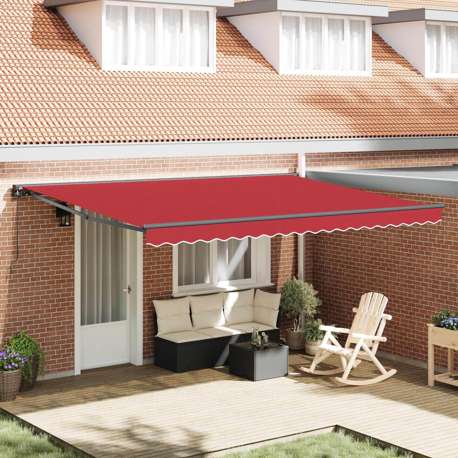 Struttura della tenda Rosso 450 × 300 cm