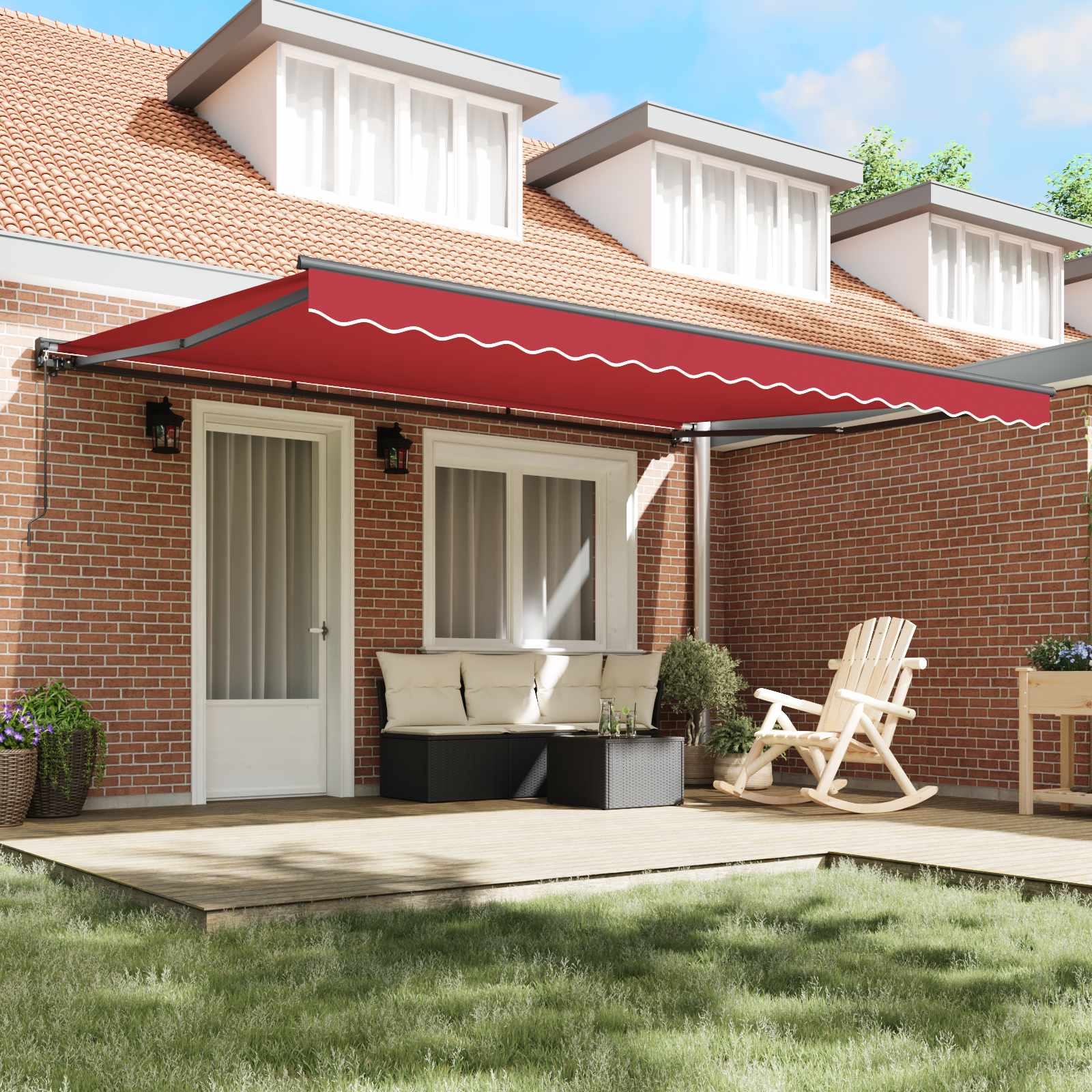 Struttura della tenda Rosso 450 × 300 cm