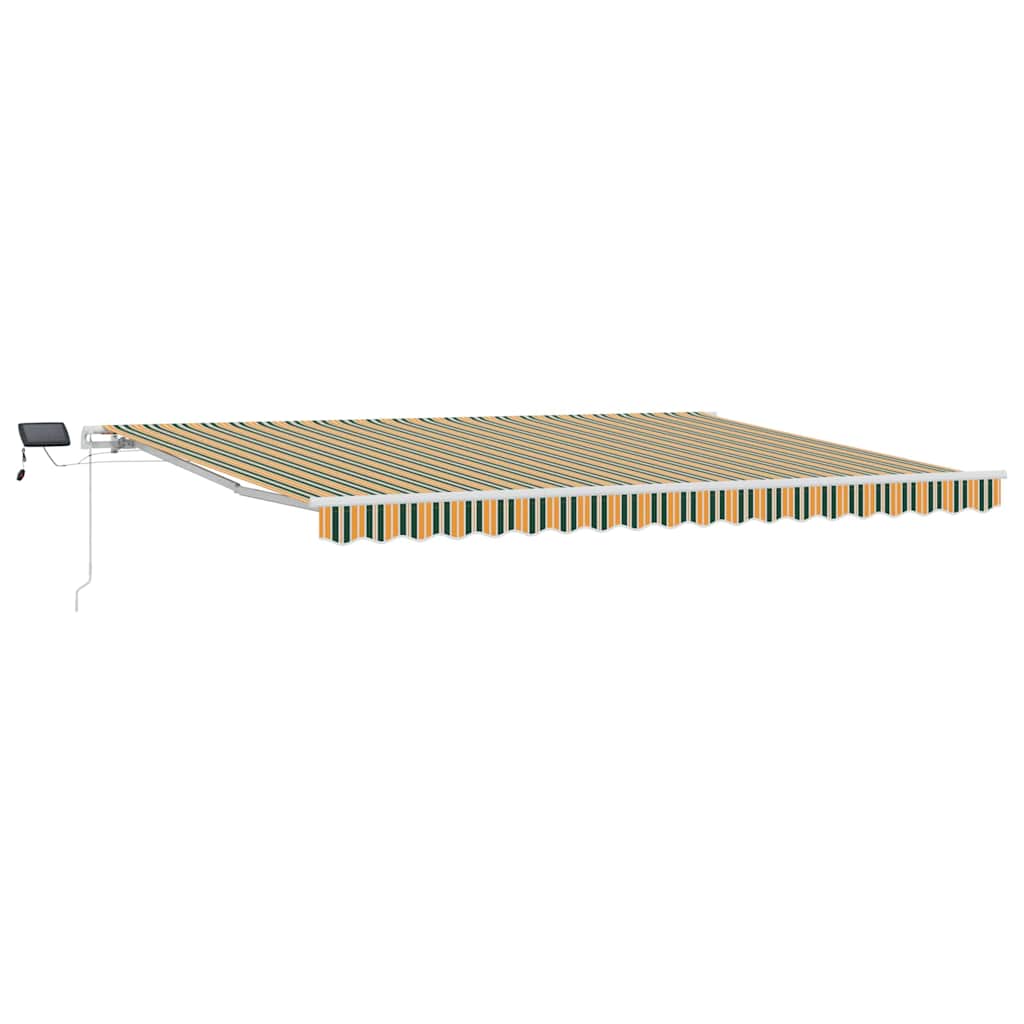 Tenda retrattile Verde e giallo 450 × 300 cm
