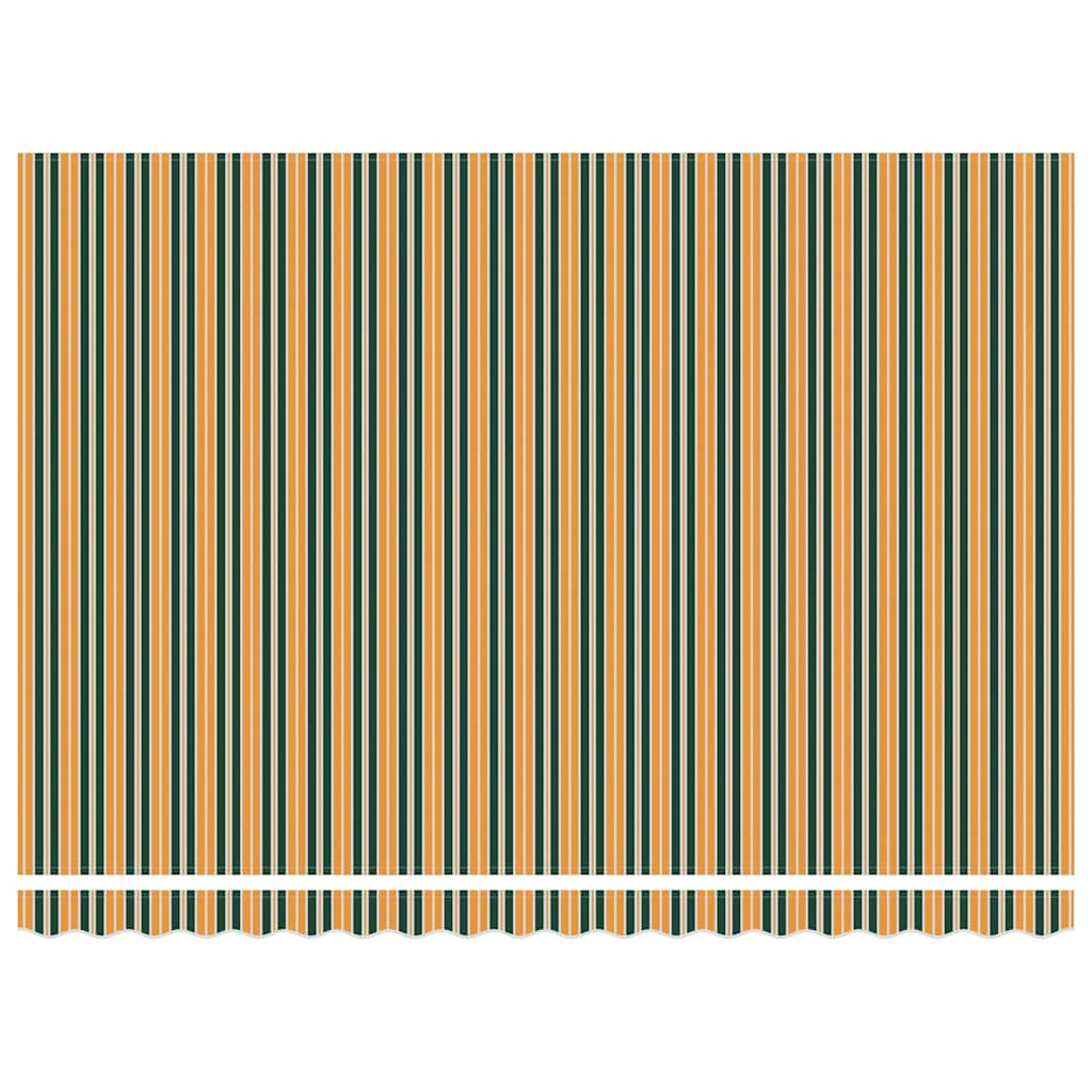 Tenda retrattile Verde e giallo 450 × 300 cm