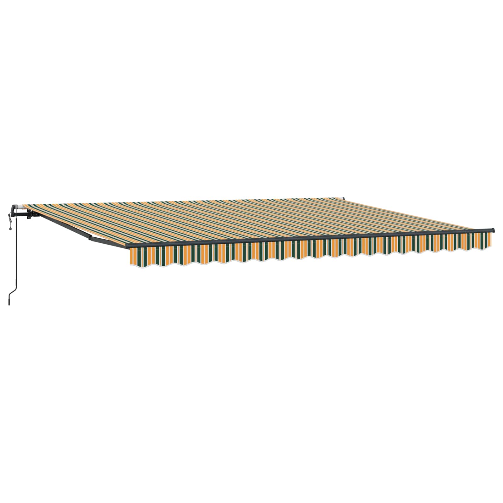Tenda retrattile Verde e giallo 450 × 300 cm
