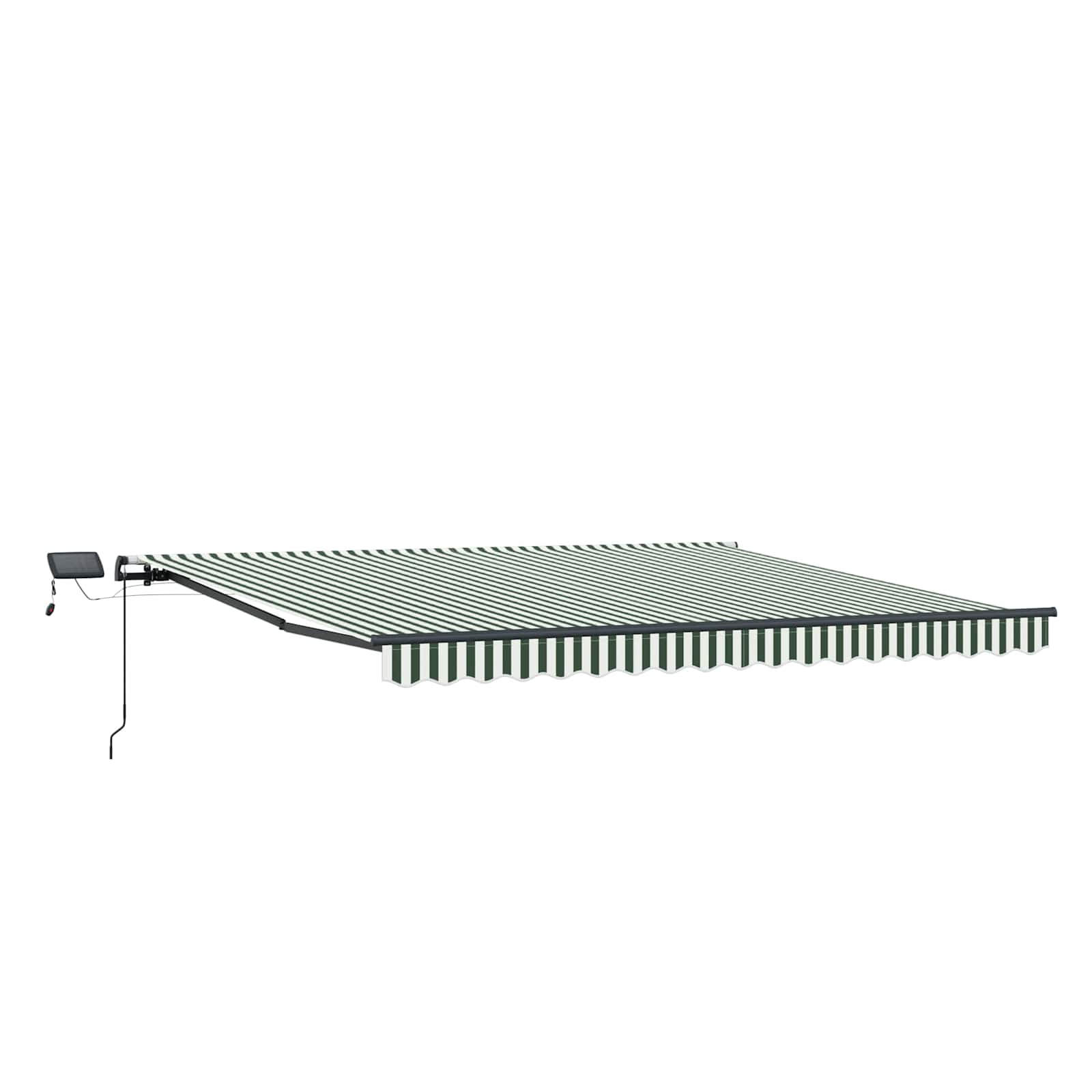 Tenda retrattile Verde e Bianco 450 × 300 cm