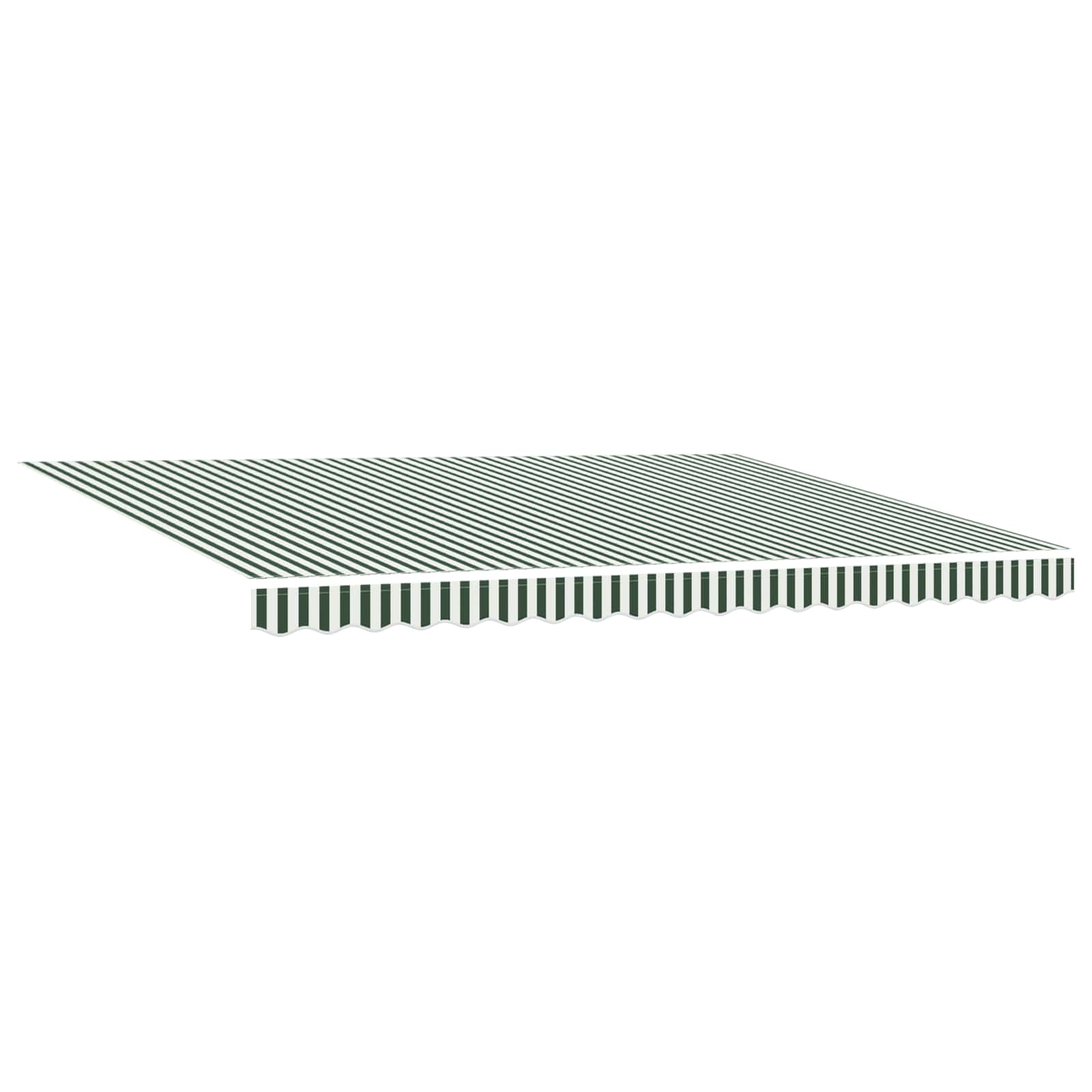 Tenda retrattile Verde e Bianco 450 × 300 cm