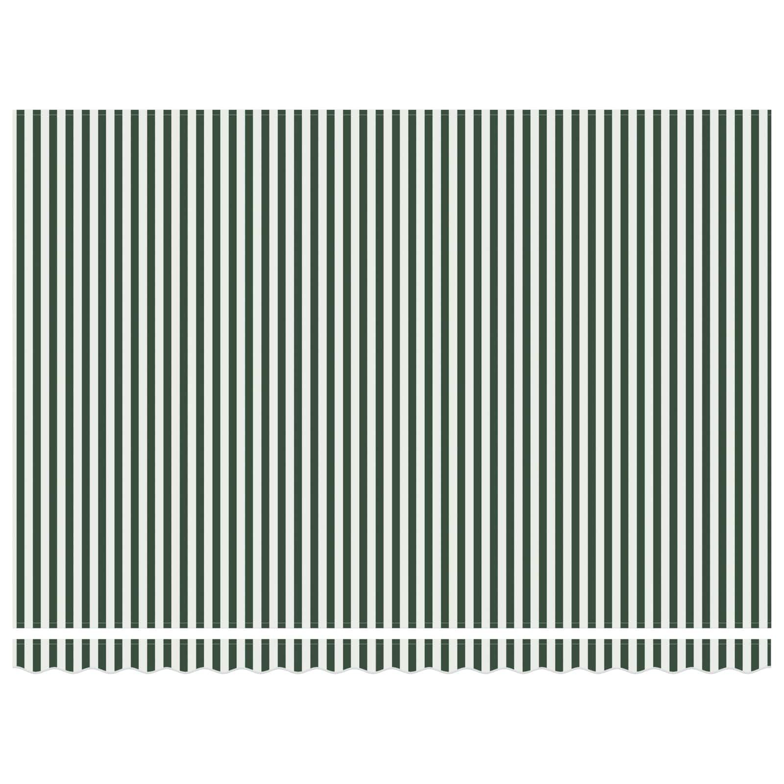 Tenda retrattile Verde e Bianco 450 × 300 cm