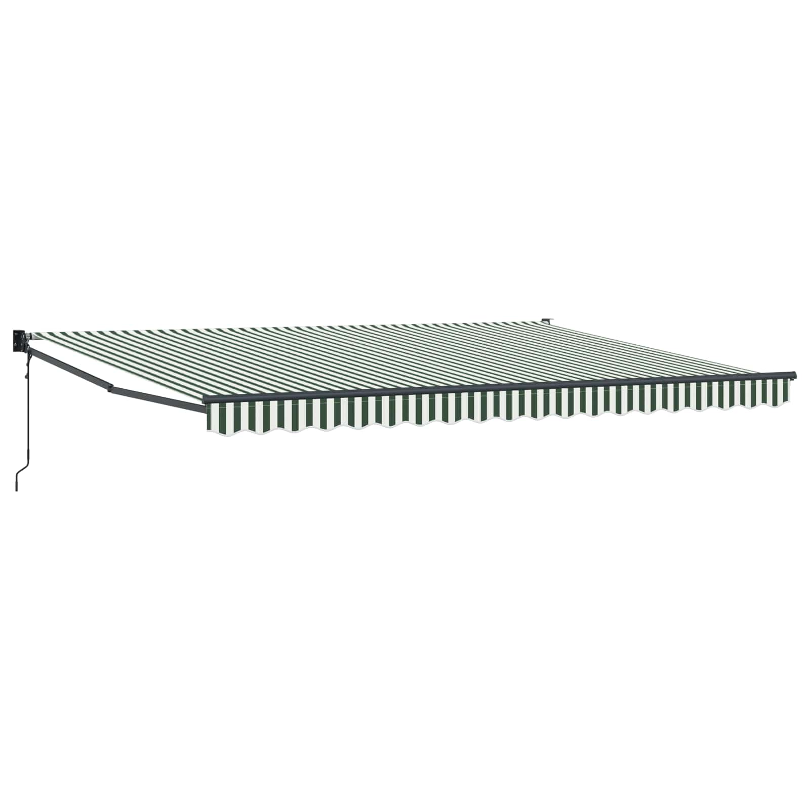 Tenda retrattile Verde e Bianco 450 x 300 x 165 cm