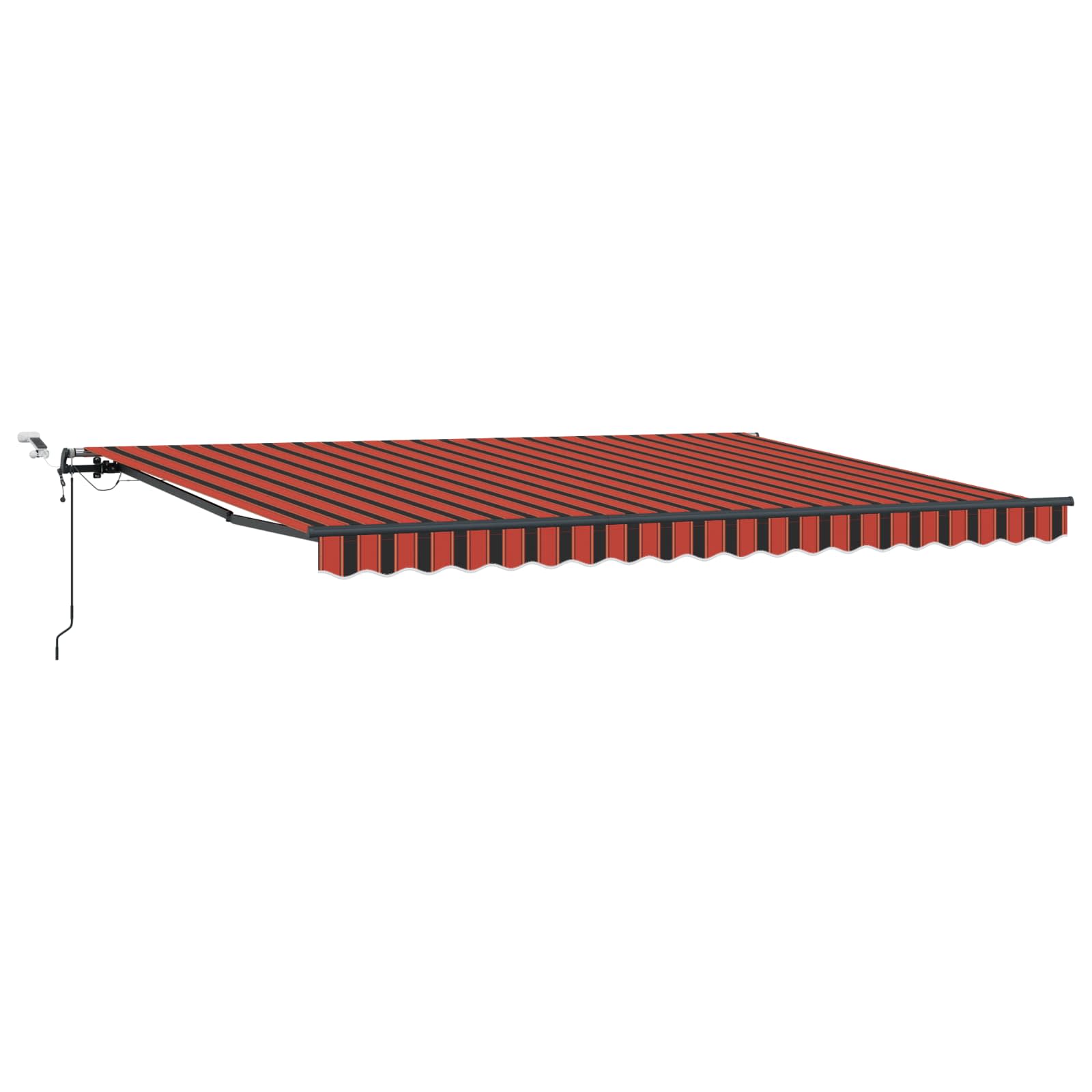 Tenda retrattile arancione e marrone 450 × 350 cm Poliestere
