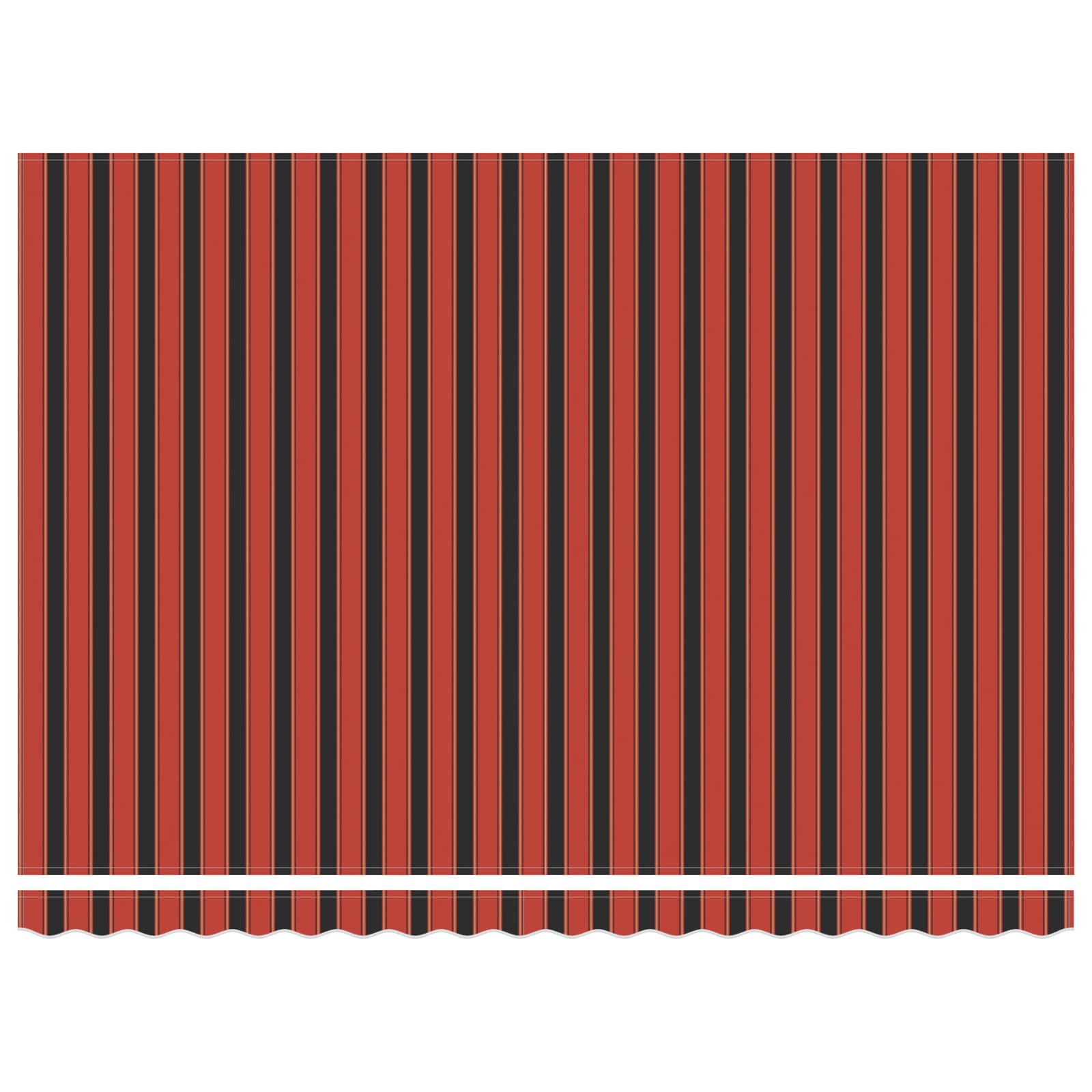 Tenda retrattile arancione e marrone 450 × 350 cm Poliestere