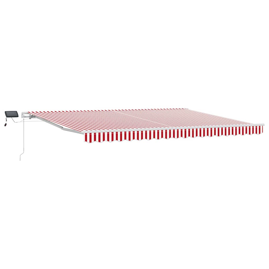 Tenda retrattile Rosso e Bianco 450 × 350 cm