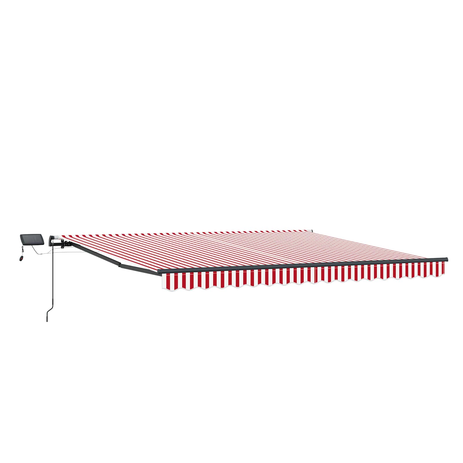 Tenda retrattile Rosso e Bianco 450 × 350 cm