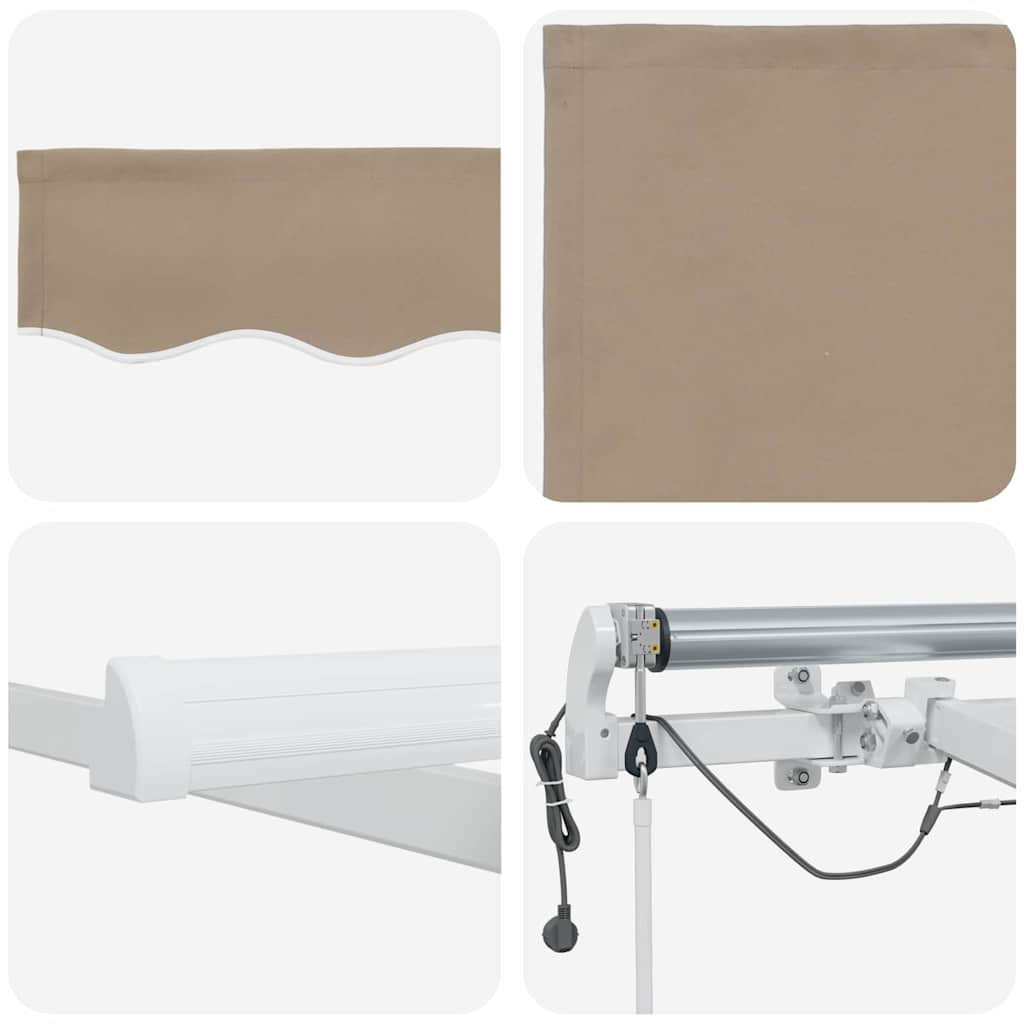 Tenda retrattile Beige 450 × 350 cm Poliestere