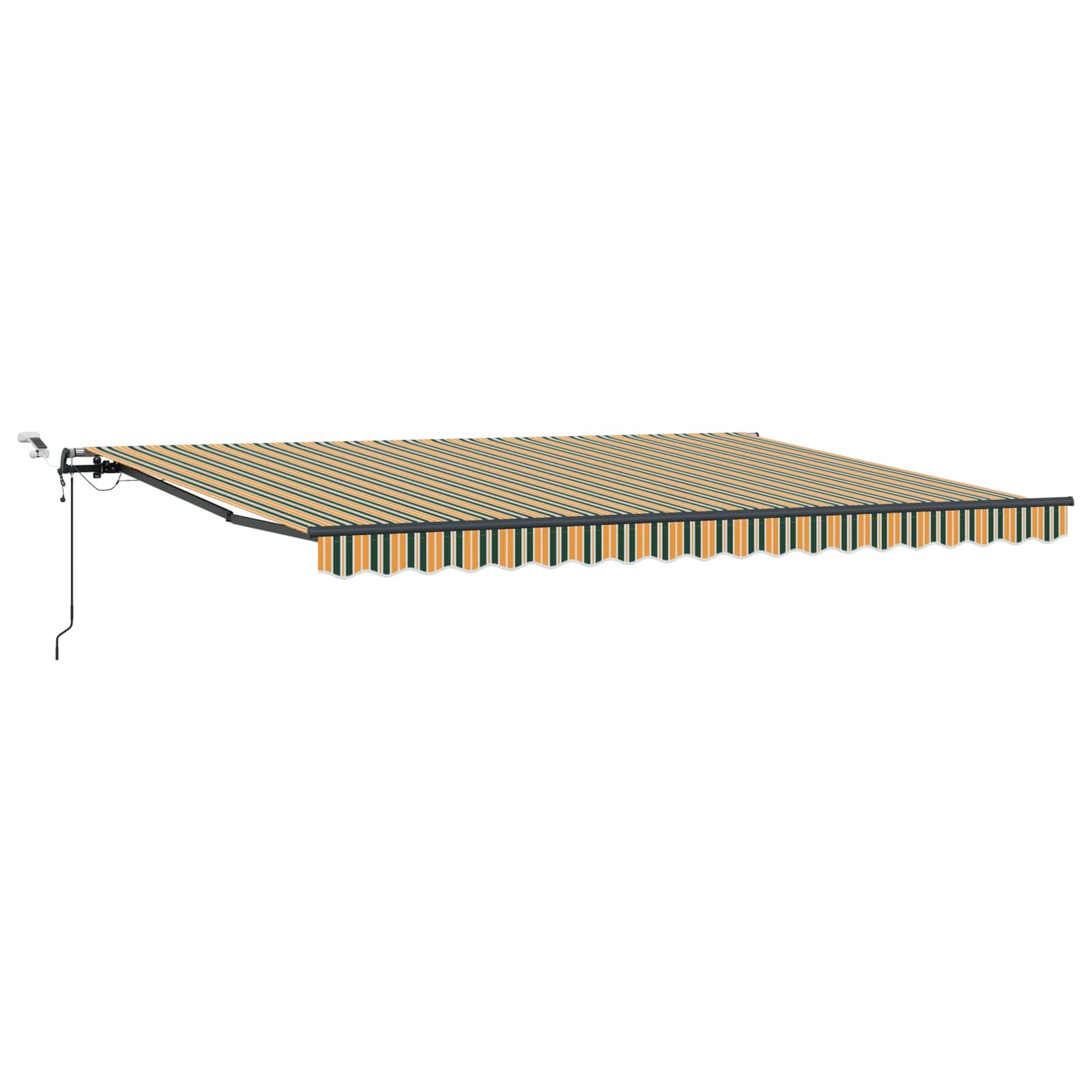 Tenda retrattile Verde e giallo 450 × 350 cm Poliestere