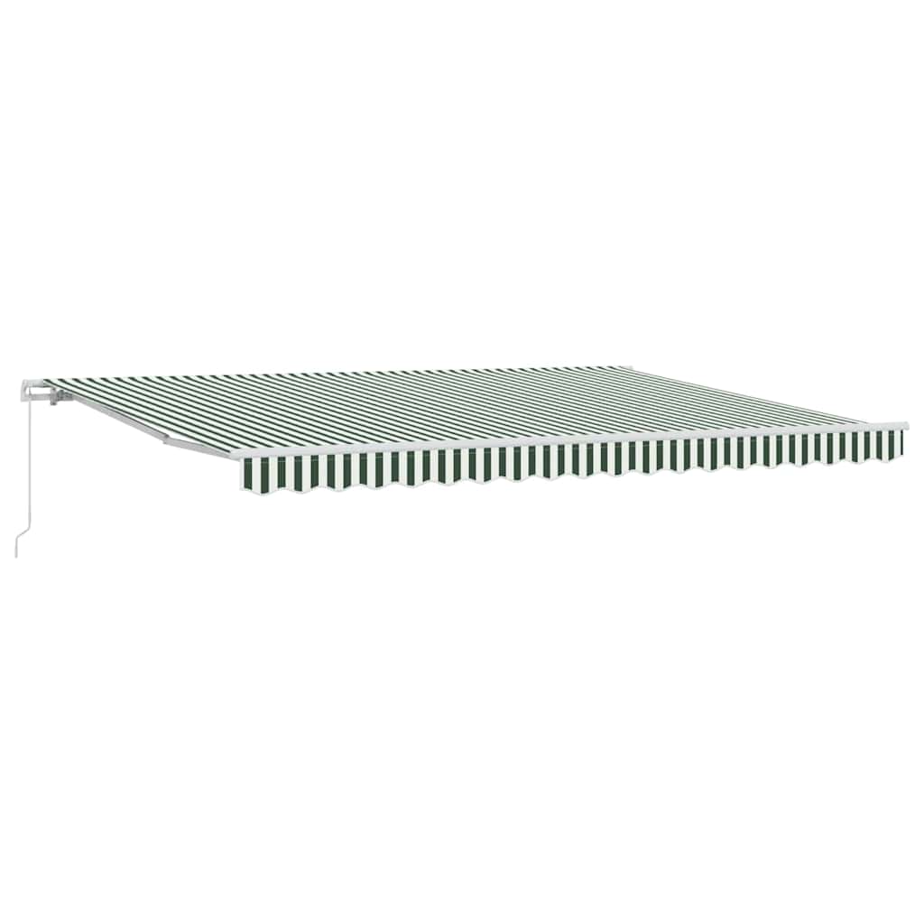 Tenda retrattile Verde e Bianco 450 x 350 x 165 cm