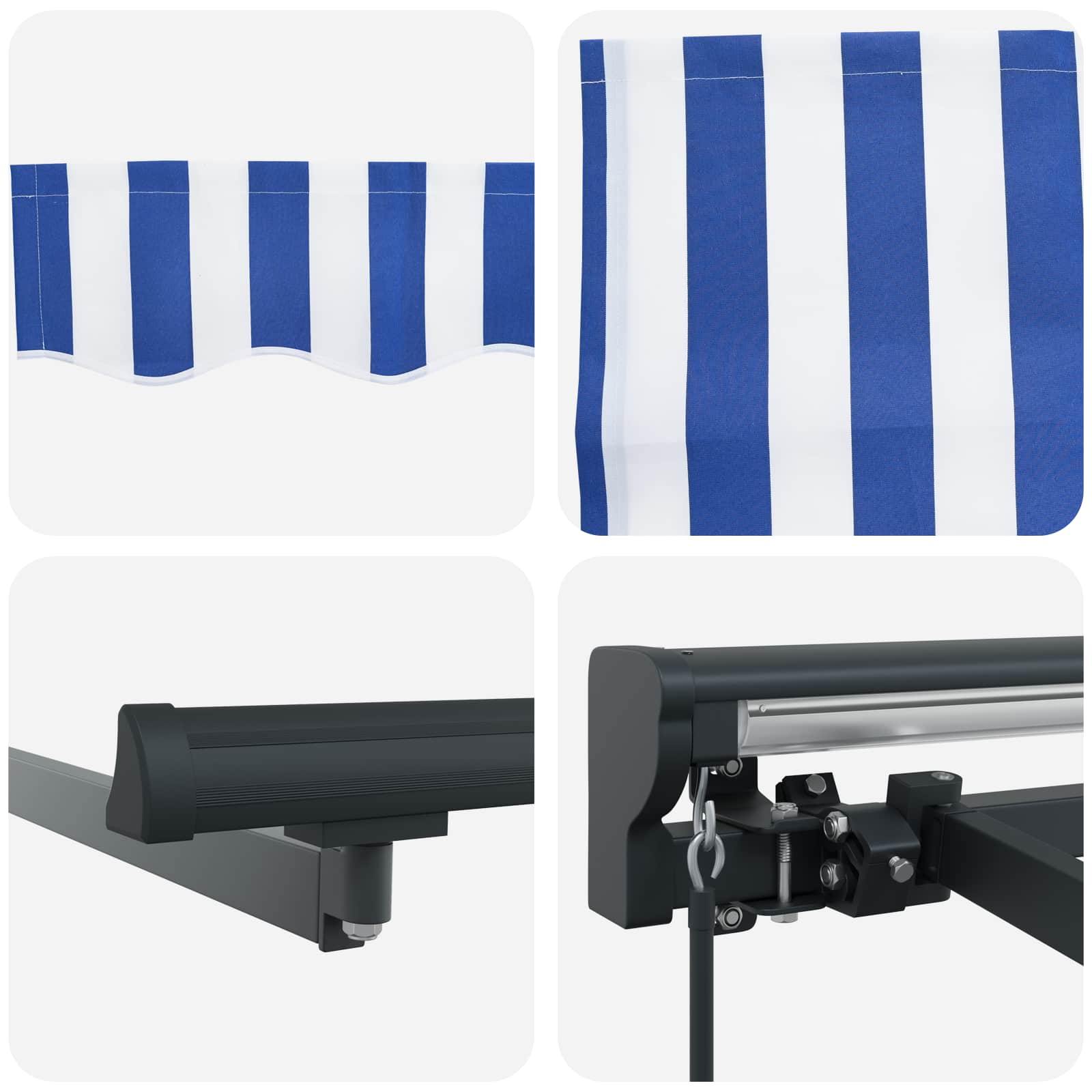 Struttura della tenda Blu e Bianco 500 × 300 cm