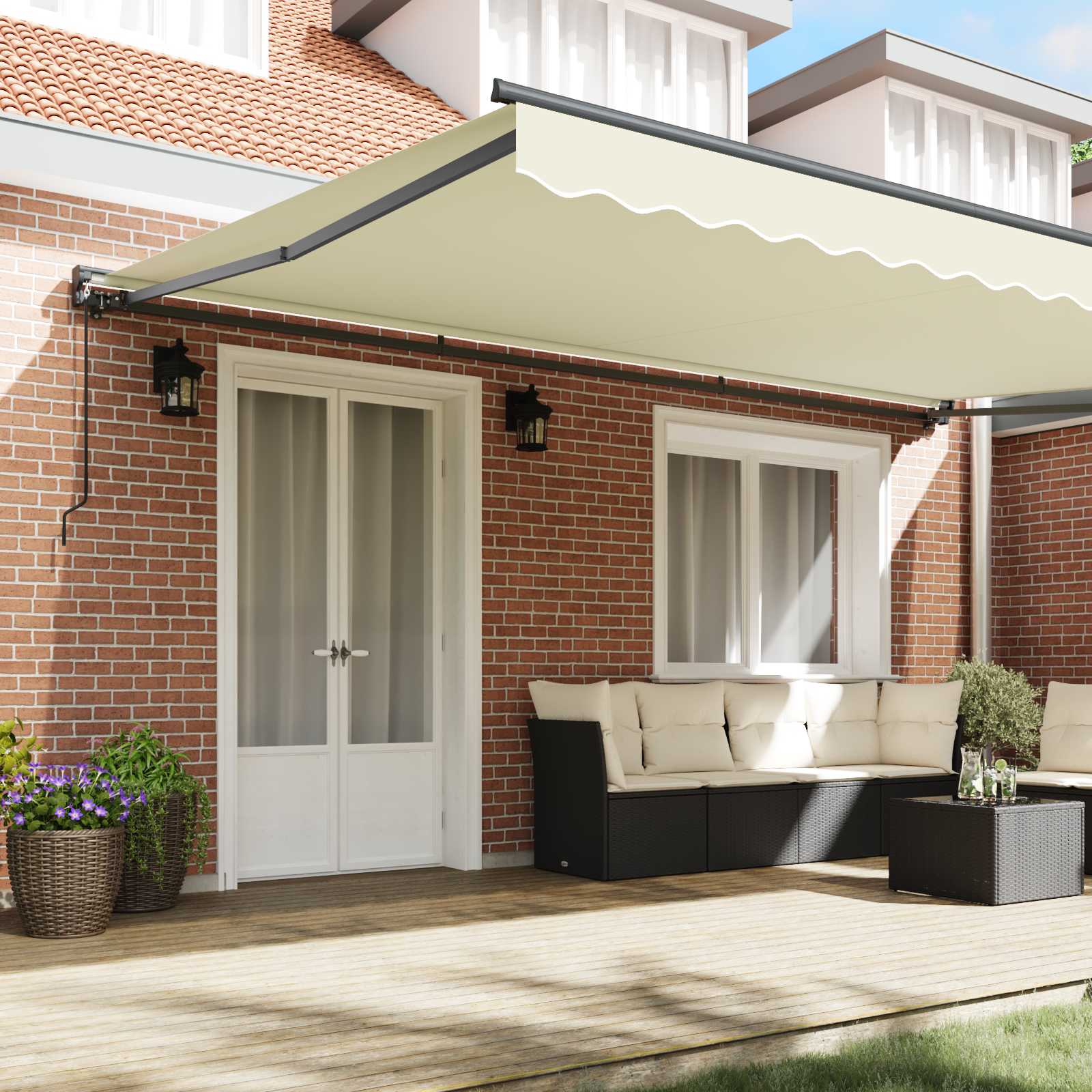 Struttura della tenda Crema 500 × 300 cm