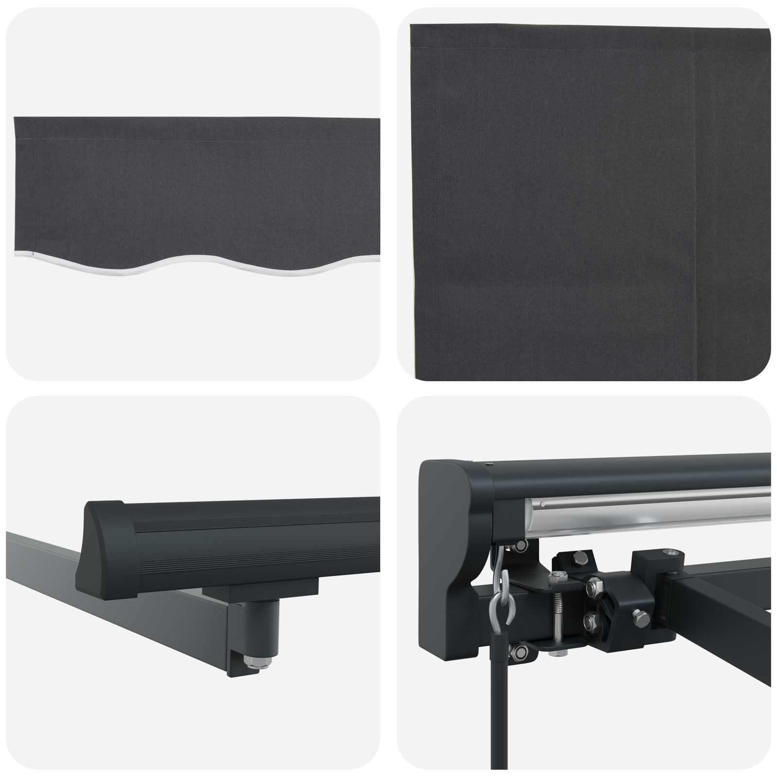 Struttura della tenda Antracite 500 × 300 cm