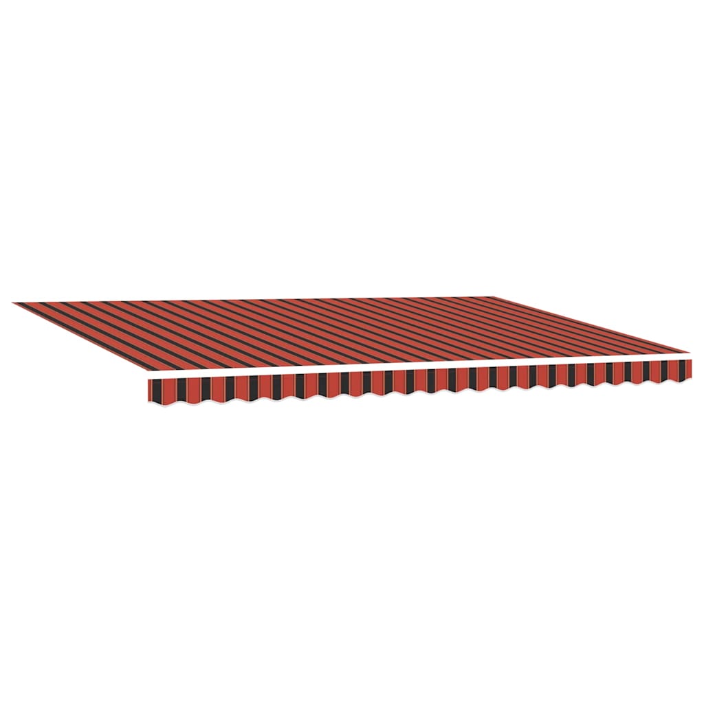 Tenda retrattile Arancione e Marrone 500 × 300 cm Poliestere