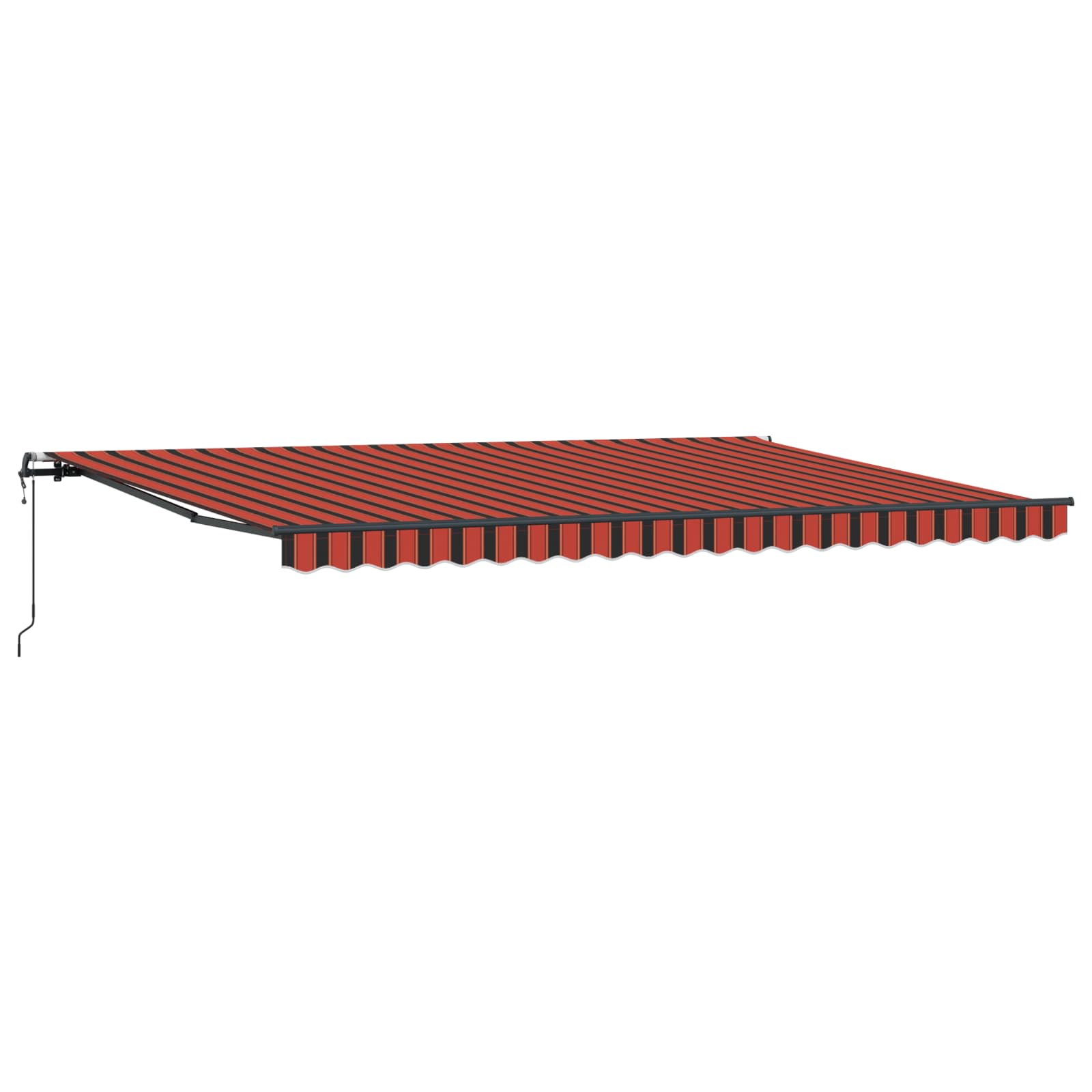 Tenda retrattile arancione e marrone 500 × 300 cm
